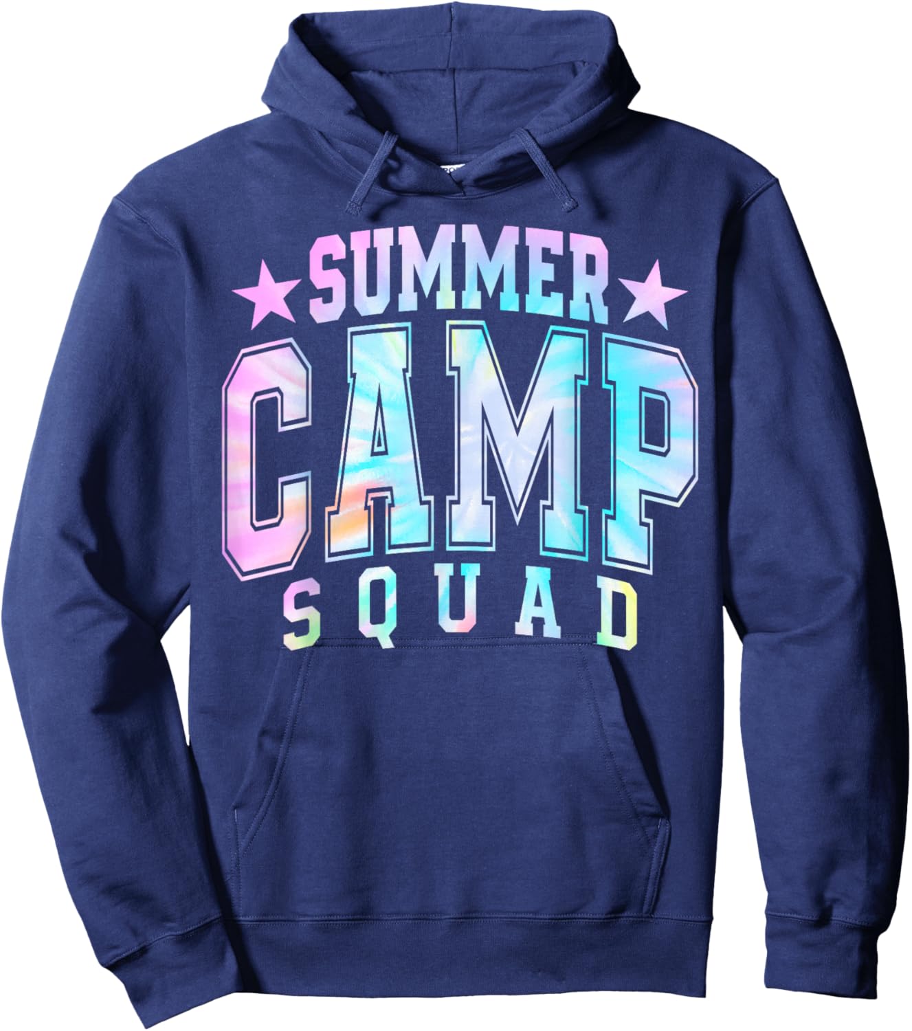 Tie Dye Summer Camp Best Friend Matching Bestie Squad BFF Hoodie - Hoodie | Navy