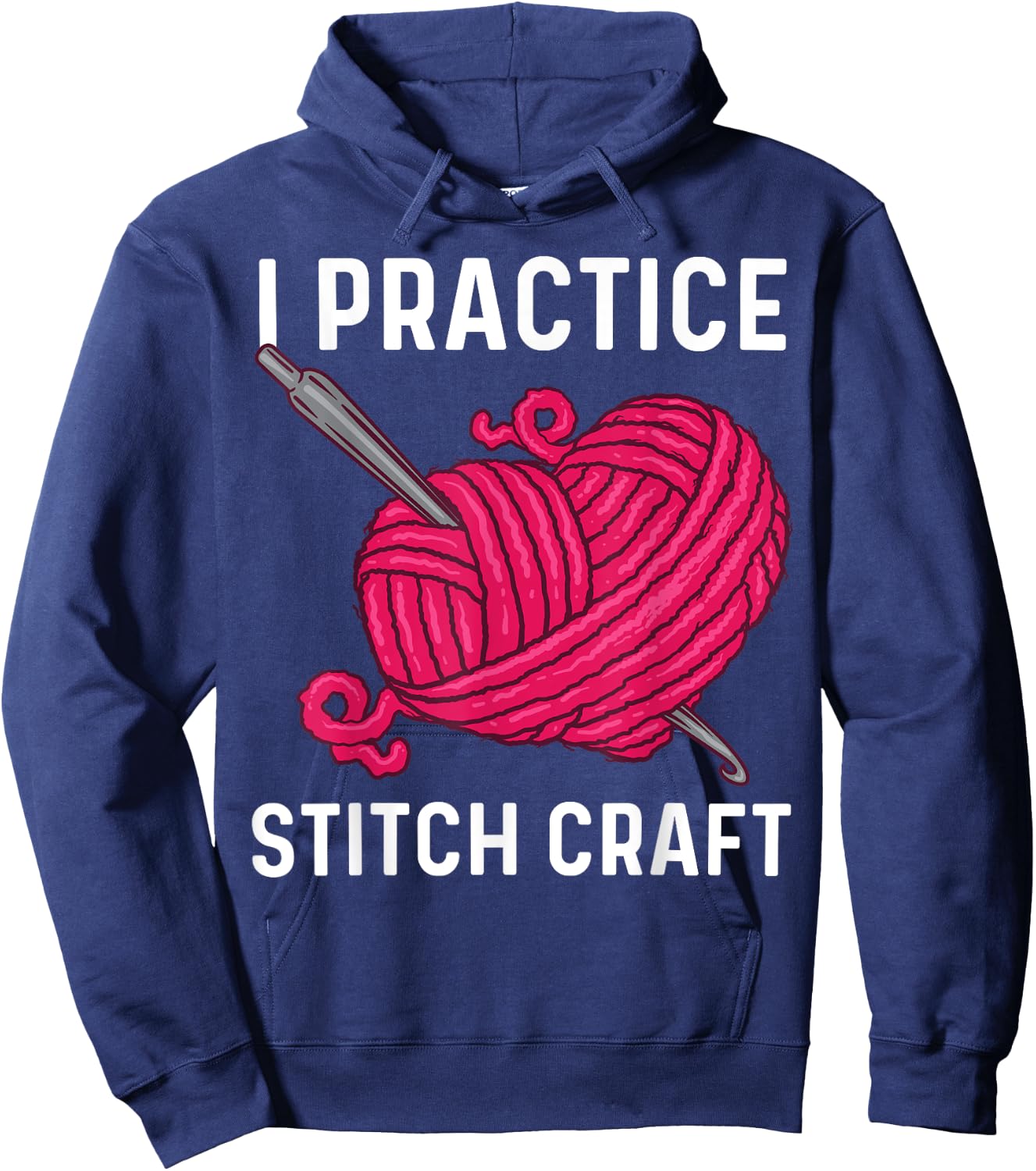 Best Crocheting Art Women Crocheter Crochet Lover Hoodie - Hoodie | Navy