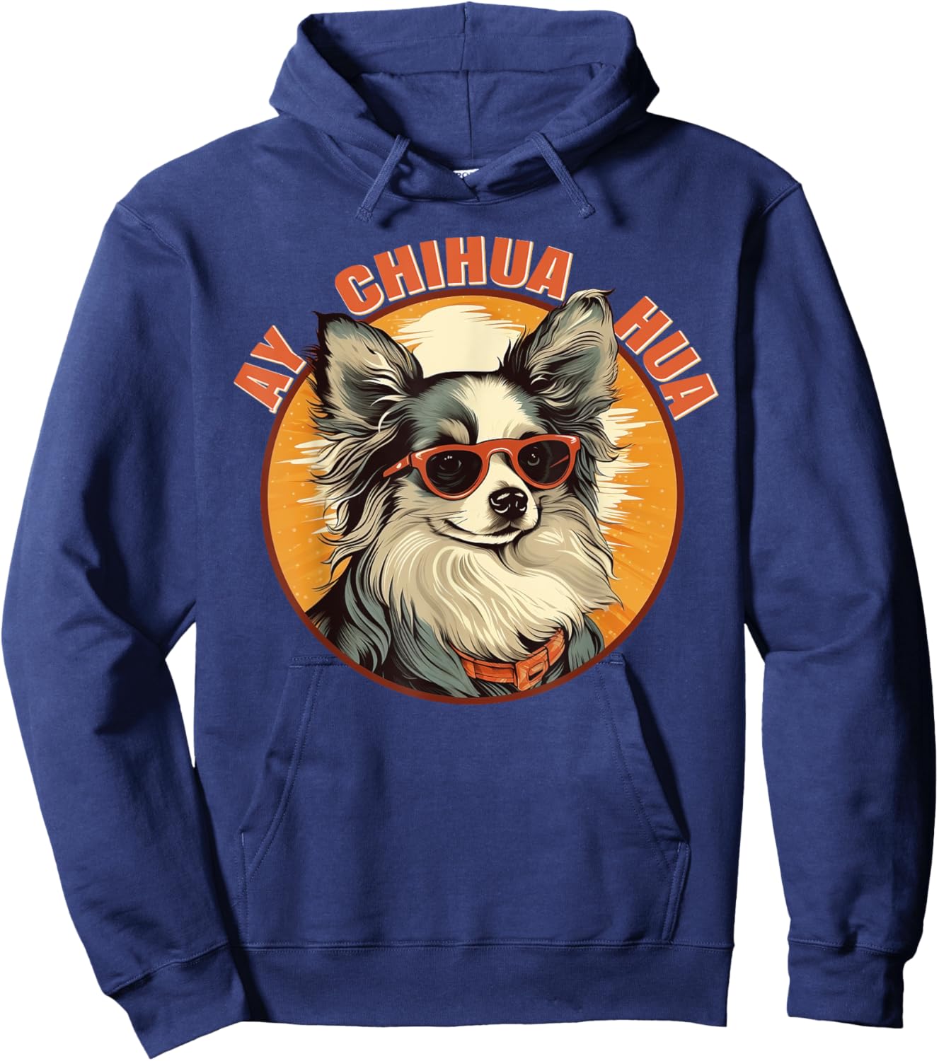 Ay Chihuahua Cute Blue Merle Hoodie - Hoodie | Navy