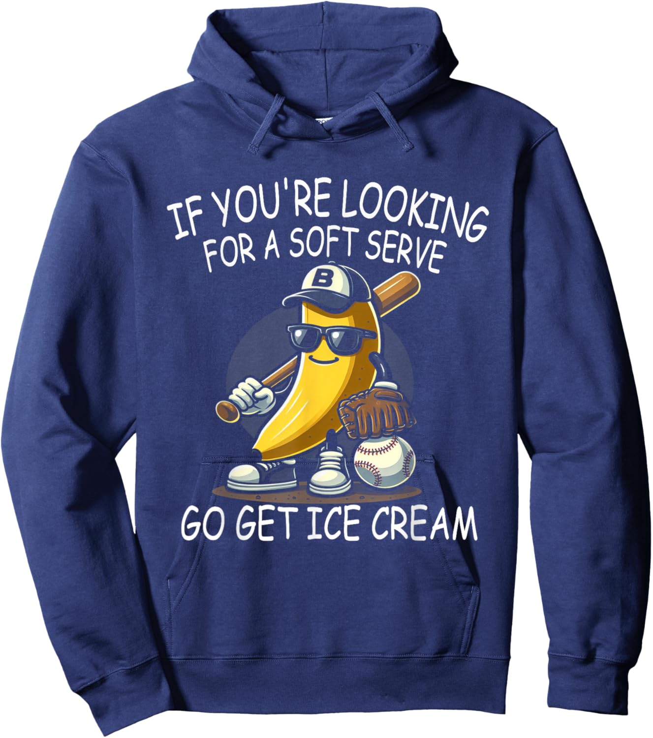 IF You Are Looking For Soft Serve Go Get Ice Cream Women Kids Hoodie - Hoodie | Navy