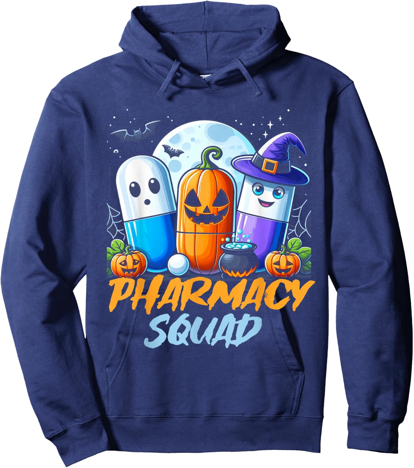 Funny Pills Pharmacy Pharmacist Squad Halloween Costume Hoodie - Hoodie | Navy