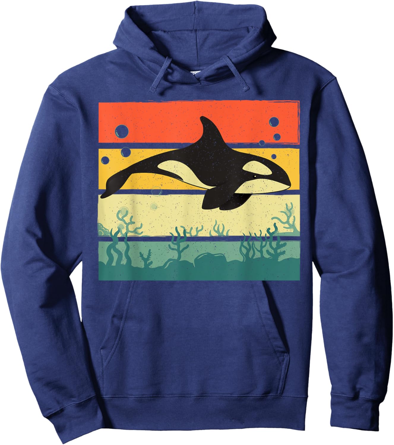 Cool Orca Design Women Kids Killer Whale Orca Lover Hoodie - Hoodie | Navy