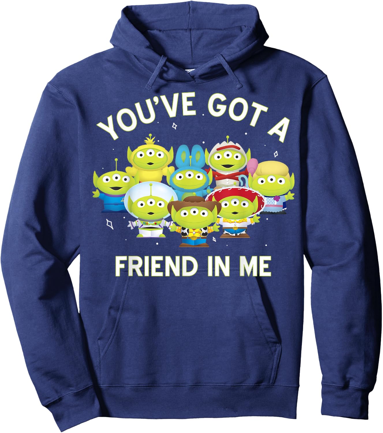 Disney Pixar Aliens Toy Story You've Got A Friend In Me Hoodie - Hoodie | Navy