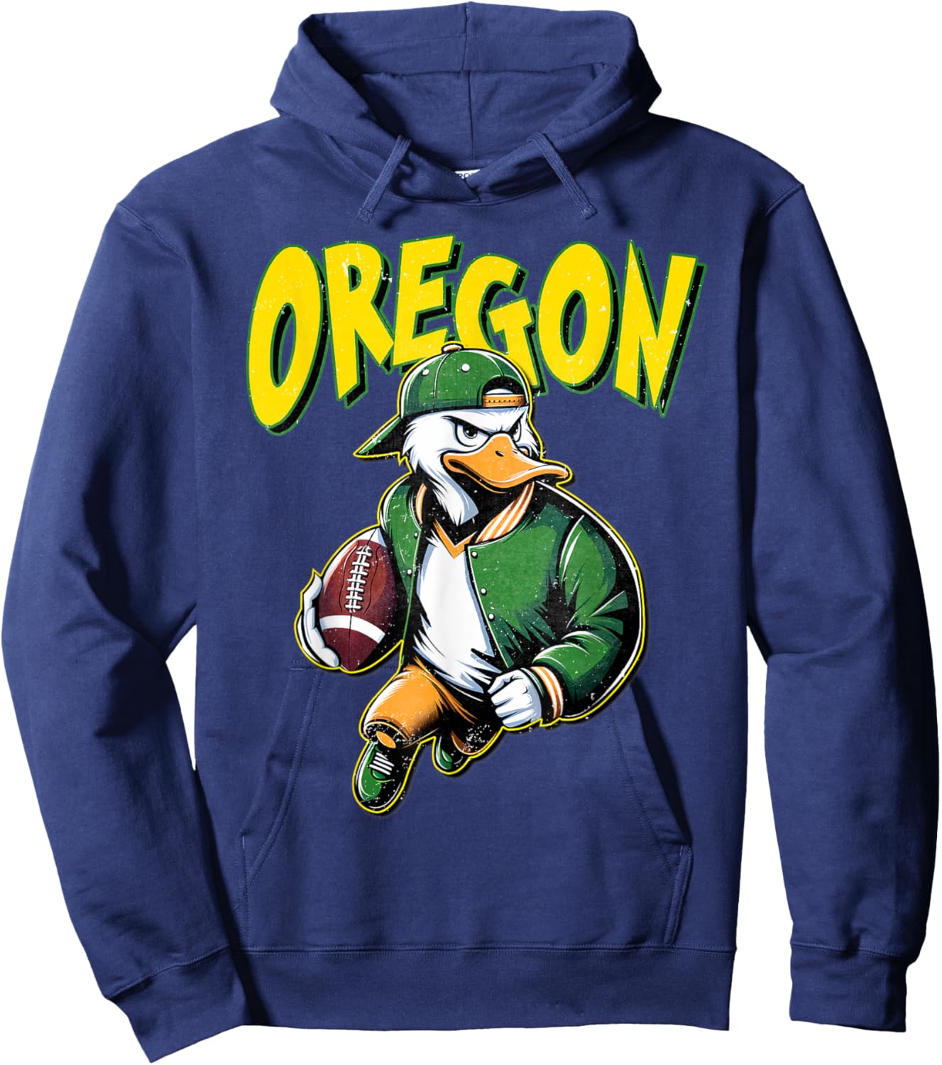 Classic State of Oregons Football Spirit Evergreen Sports Hoodie - Hoodie | Navy
