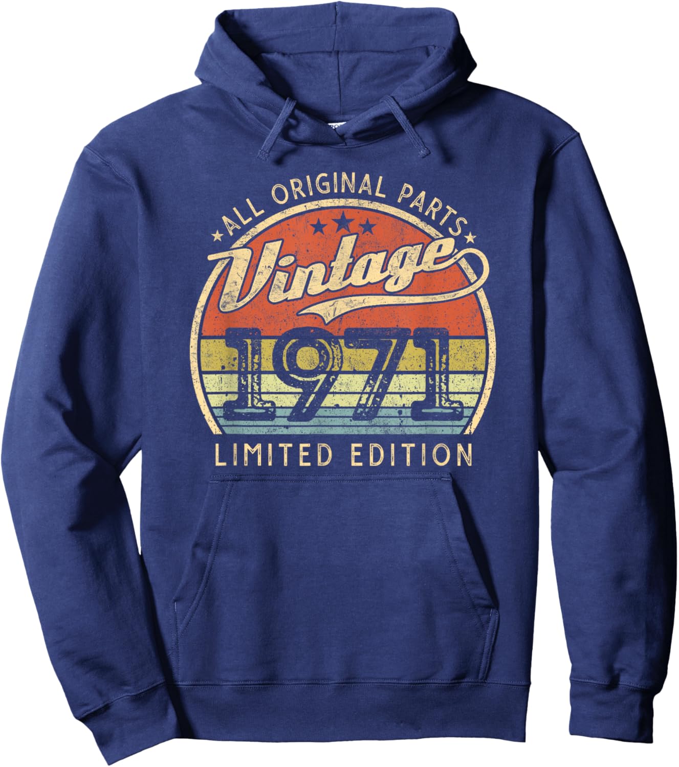 Vintage 1971 Limited Edition Retro Born in 1971 Herren Damen Hoodie - Hoodie | Navy
