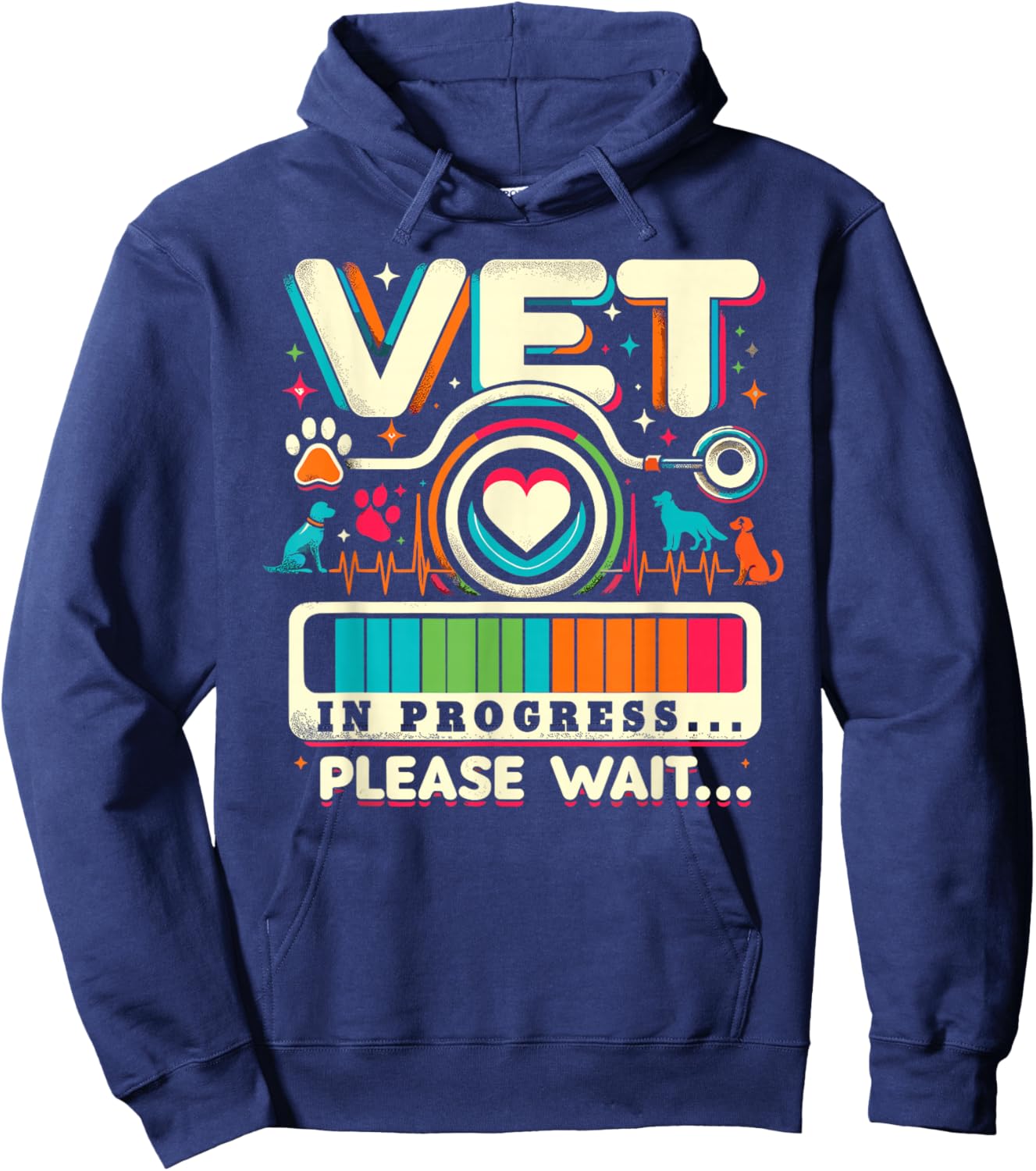 Vet In Progress Shirt Veterinarian Student Veterinary School Hoodie - Hoodie | Navy