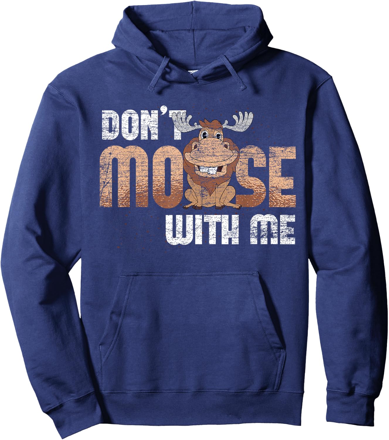Scandinavia Animal Sweden Nature Wild Animal Funny Moose Hoodie - Hoodie | Navy