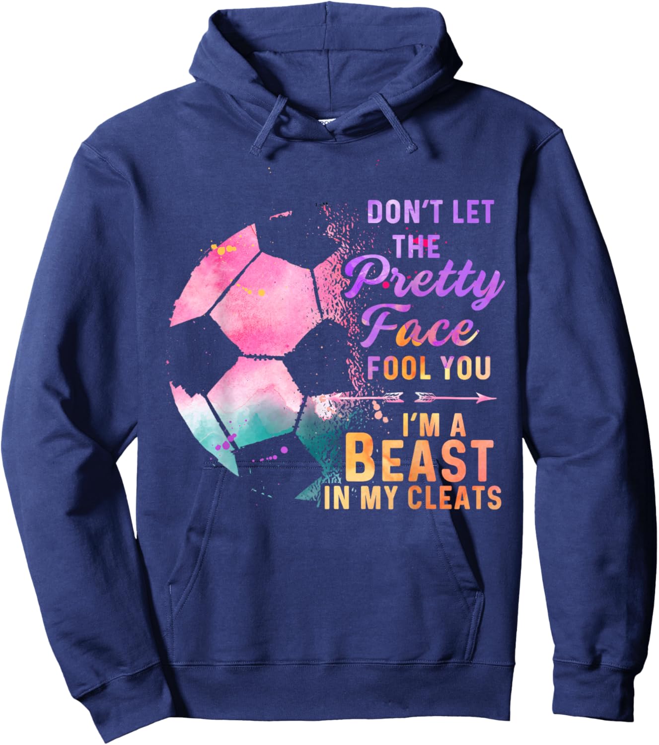 Soccer Player for Girl Goalkeeper Kick Sister Mother Hoodie - Hoodie | Navy