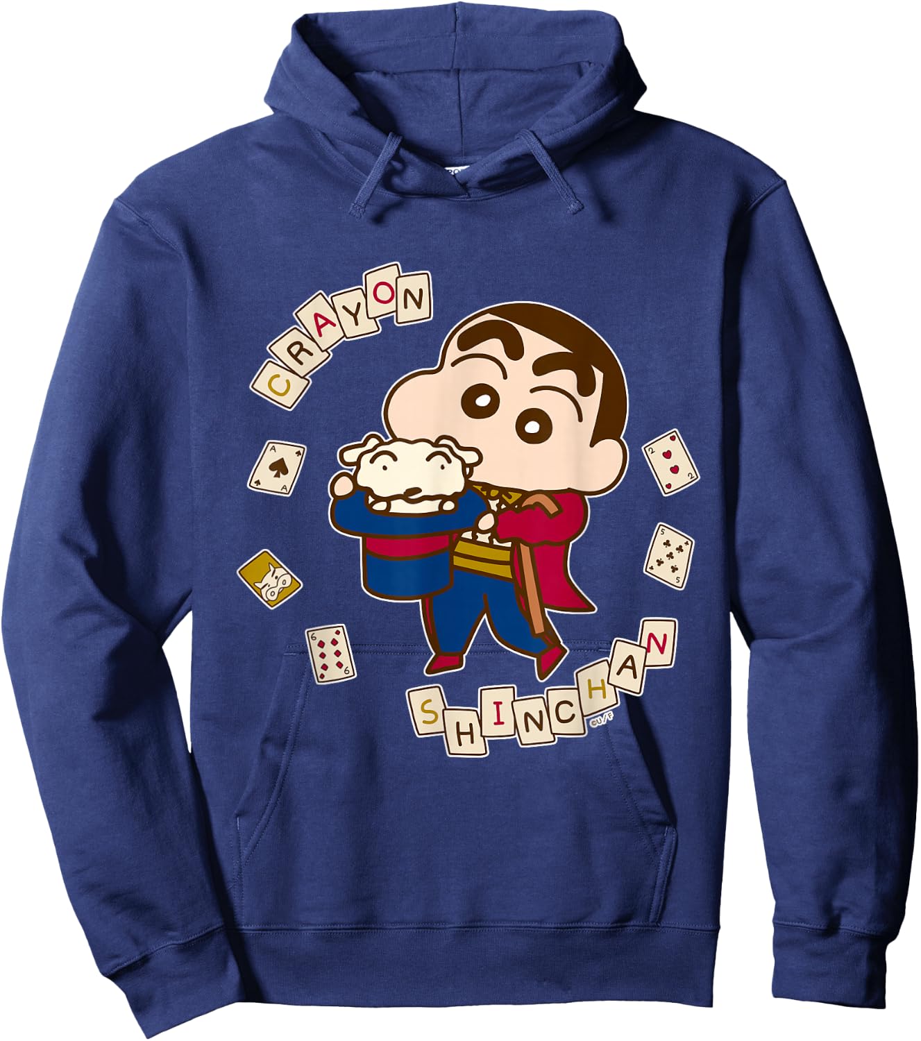 【Manga】Crayon Shin-chan Shin-chan's magic show Hoodie - Hoodie | Navy