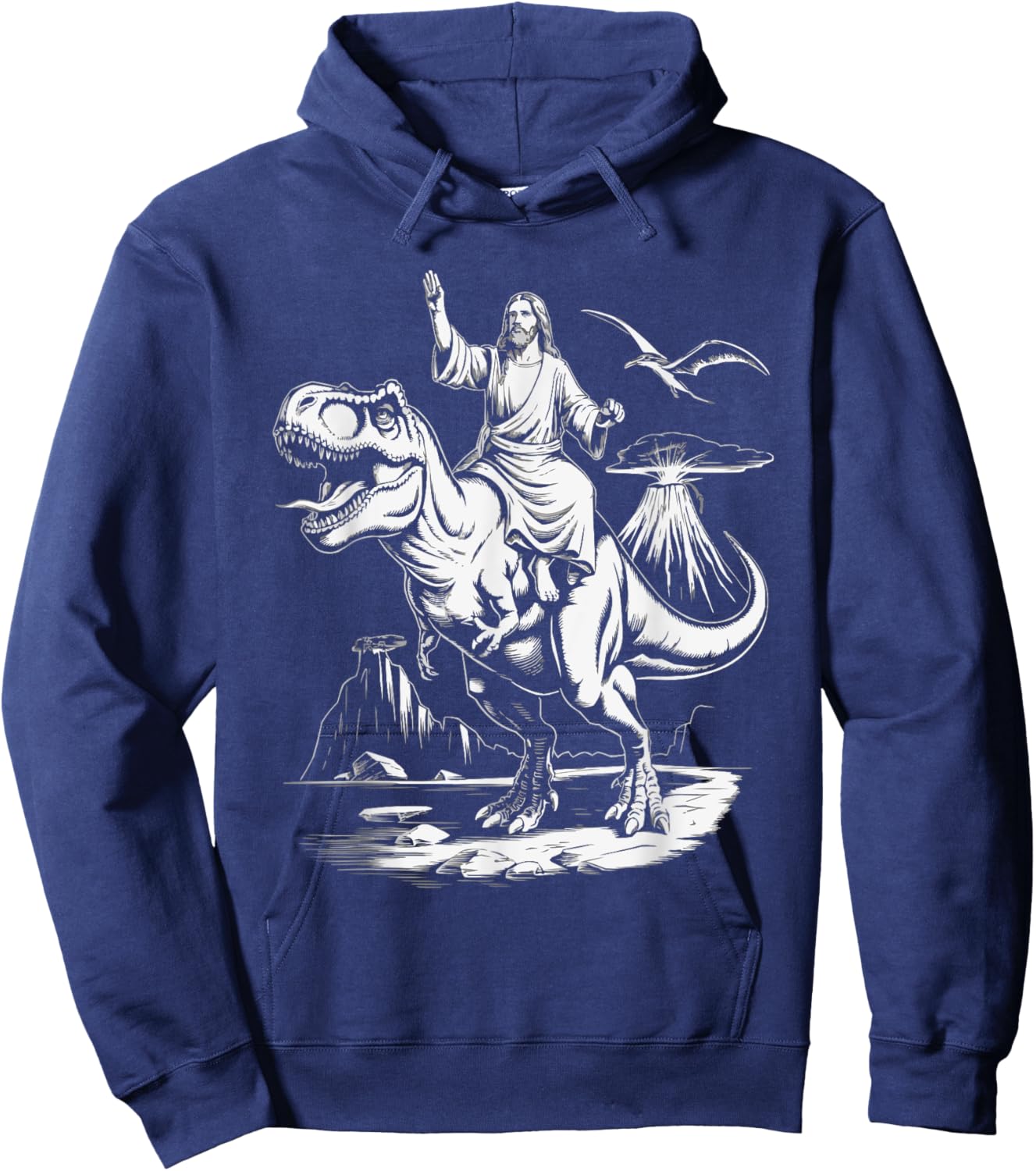 Funny Jesus Christ Religious Christian Believer Christianity Hoodie - Hoodie | Navy