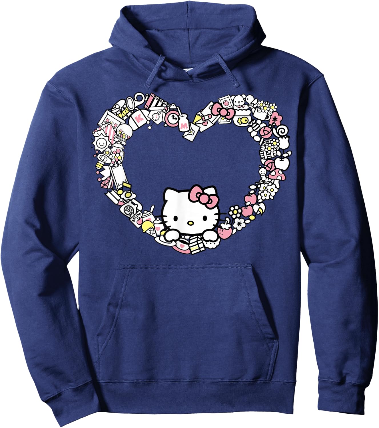 Hello Kitty Heart Favorite Things Hoodie - Hoodie | Navy