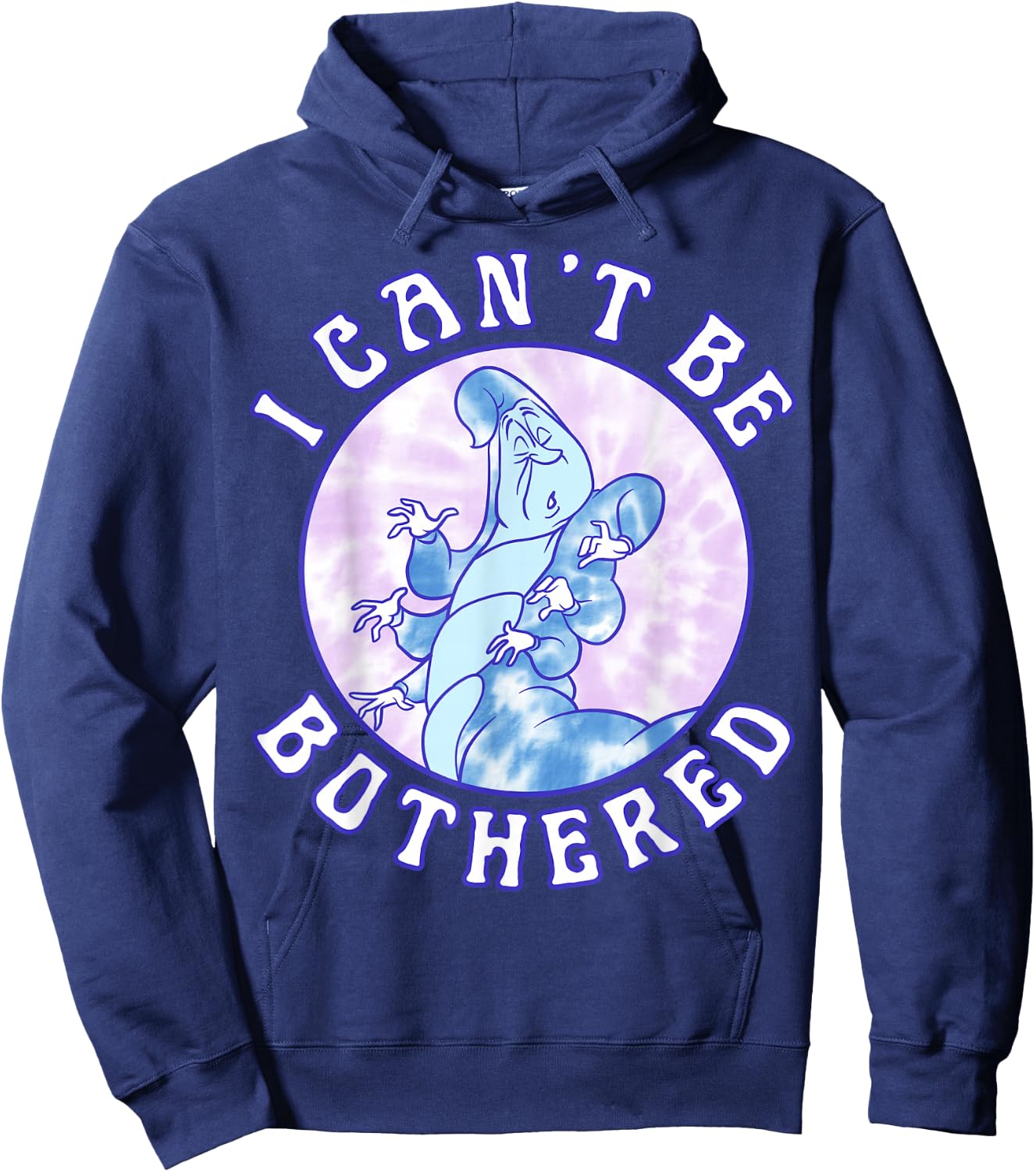 Disney Alice in Wonderland Caterpillar I Can't Be Bothered Small Hoodie - Hoodie | Navy