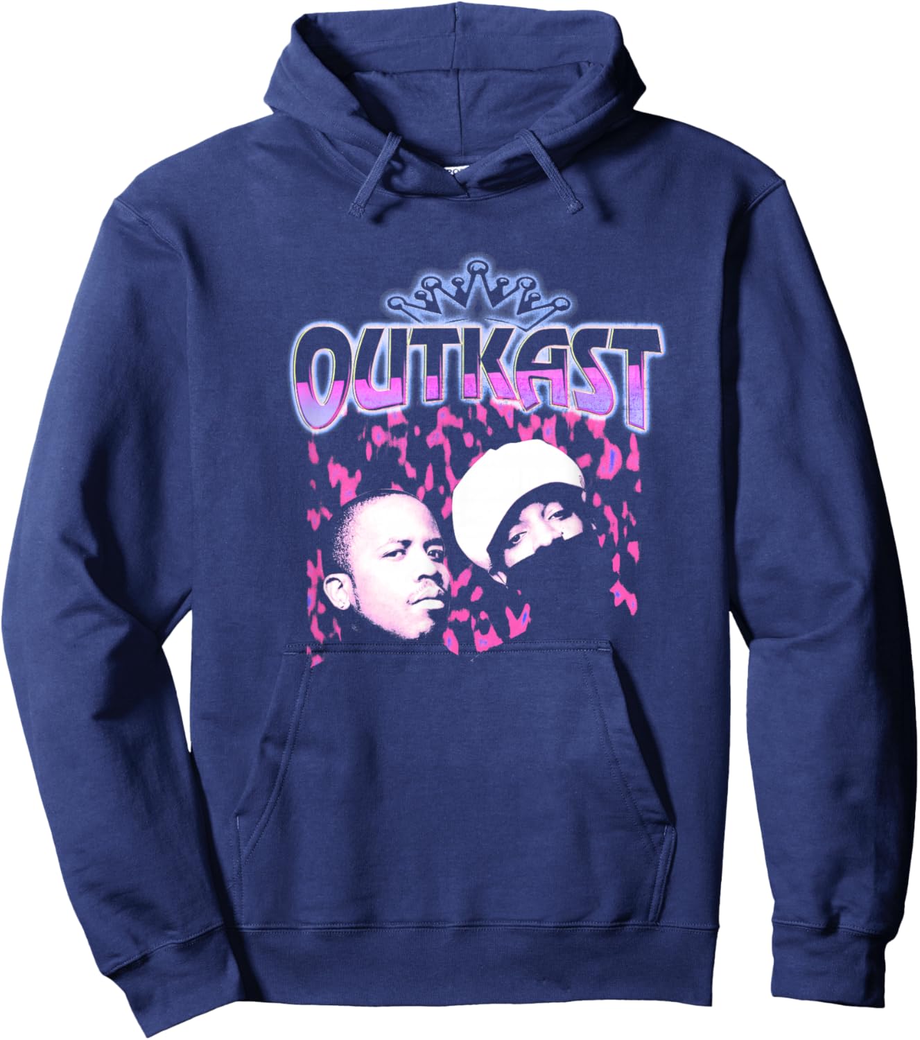 Portrait of Outkast Neon Hoodie - Hoodie | Navy