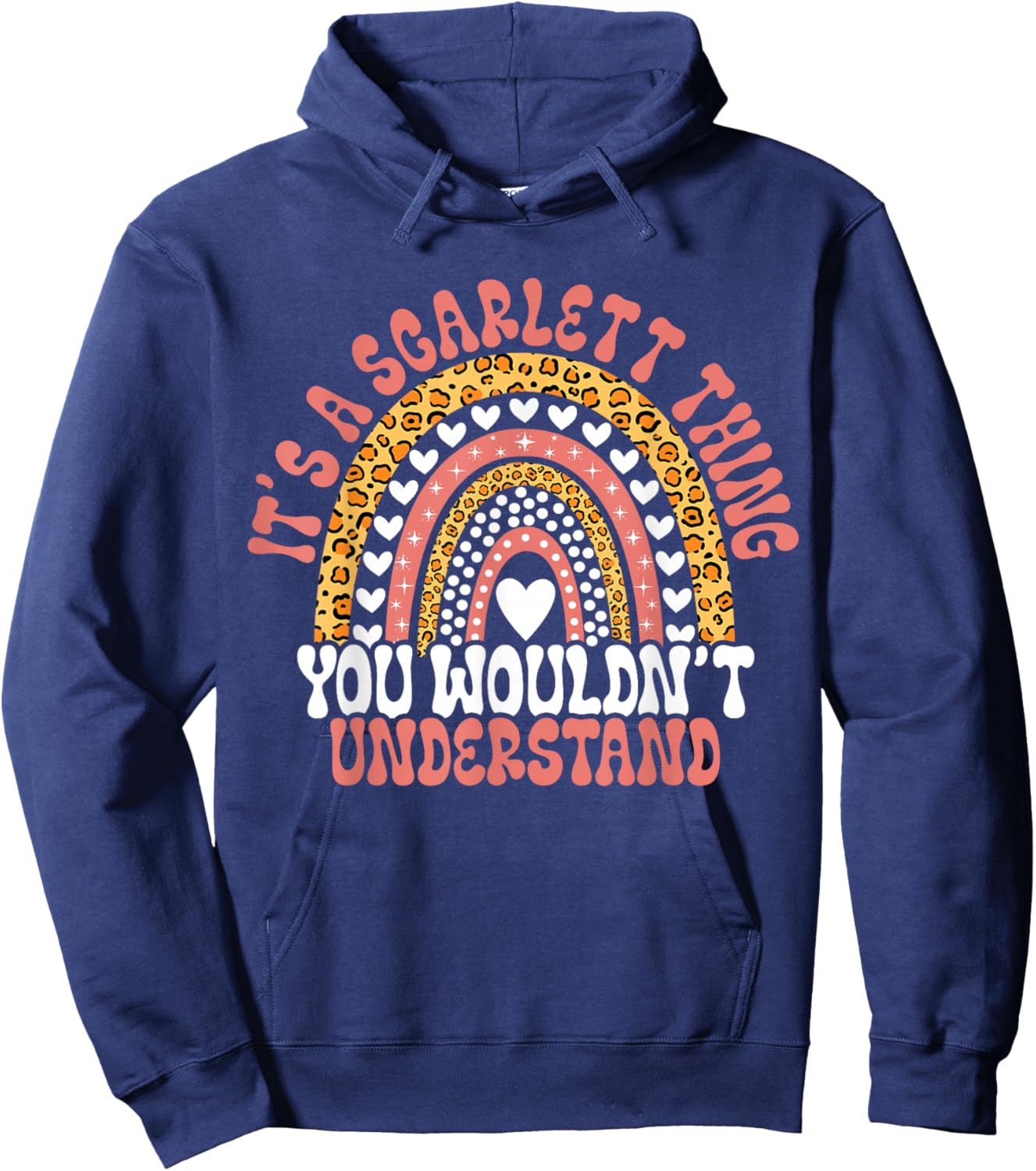 Funny Scarlett Name Funny Scarlett Birthday Quote Scarlett Hoodie - Hoodie | Navy