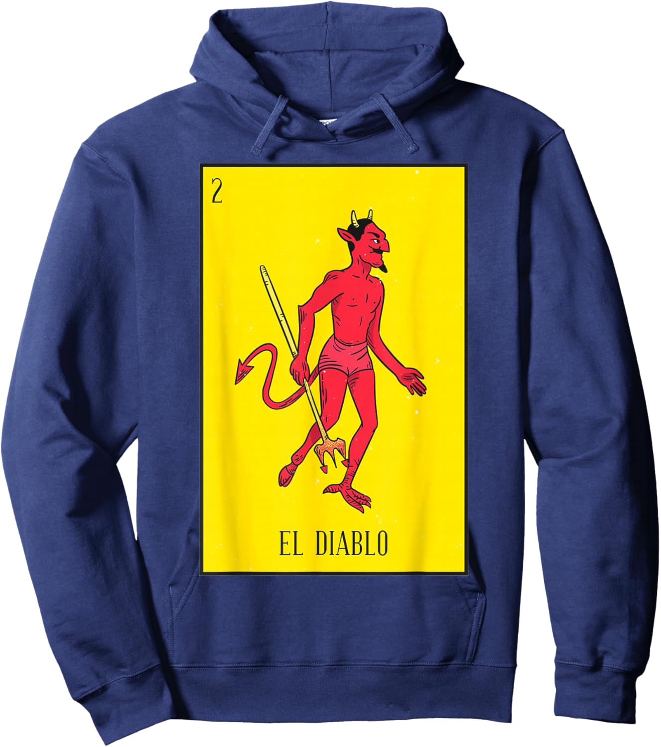 el diablo Mexican Lottery culture Hoodie - Hoodie | Navy
