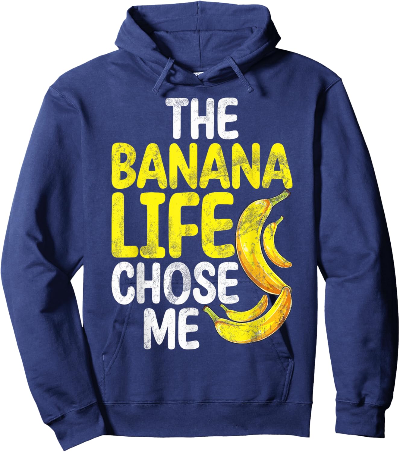 The Banana Life Chose Me Banana Hoodie - Hoodie | Navy