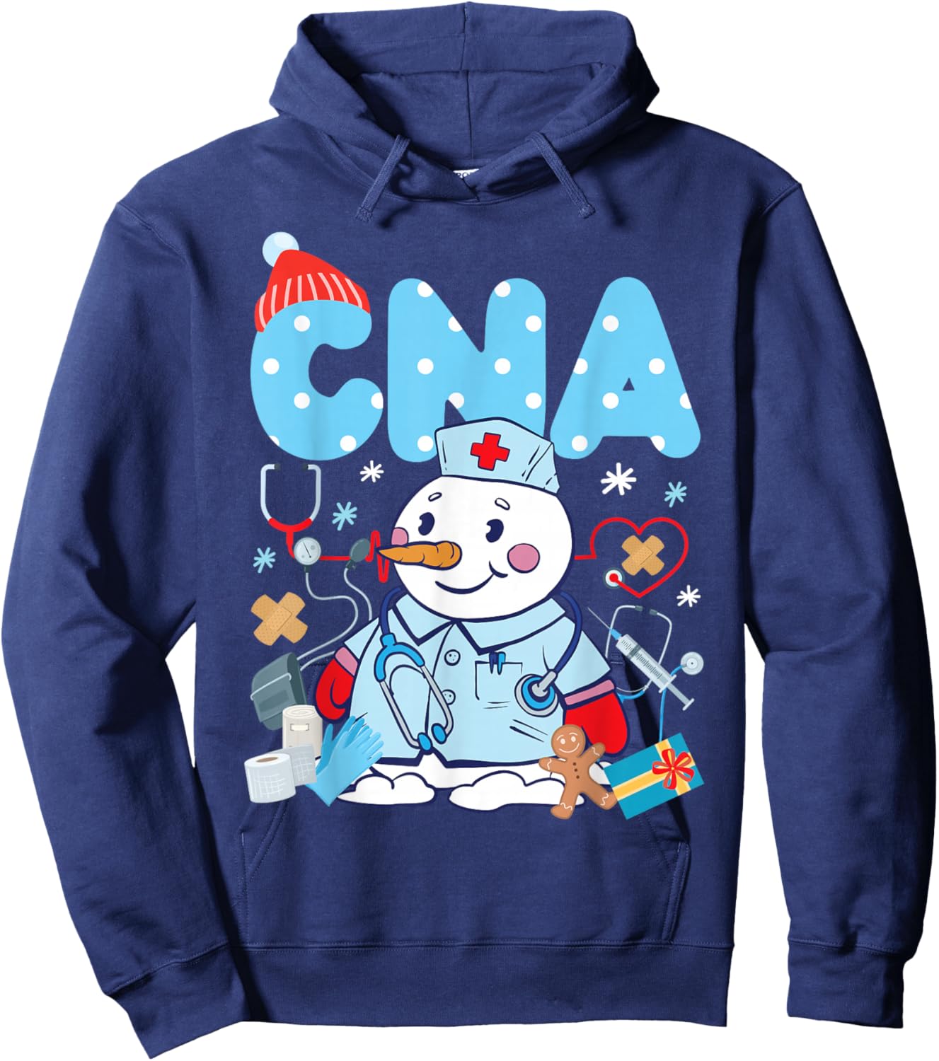 CNA Nurse Certified Nursing Assistant Christmas Cna Hoodie - Hoodie | Navy