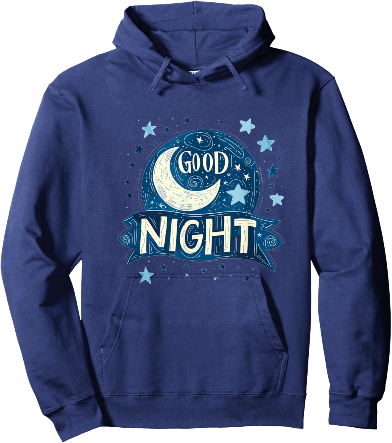 Cool sleep well outfit with good night moon Hoodie - Hoodie | Navy