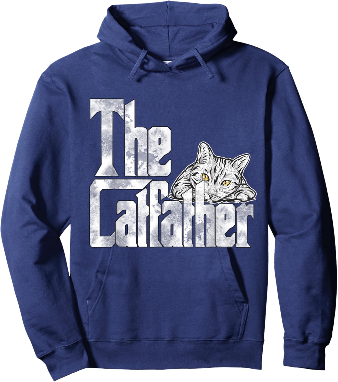 The Catfather Cat Father Mafia Whiskers Male Daddy Hoodie - Hoodie | Navy