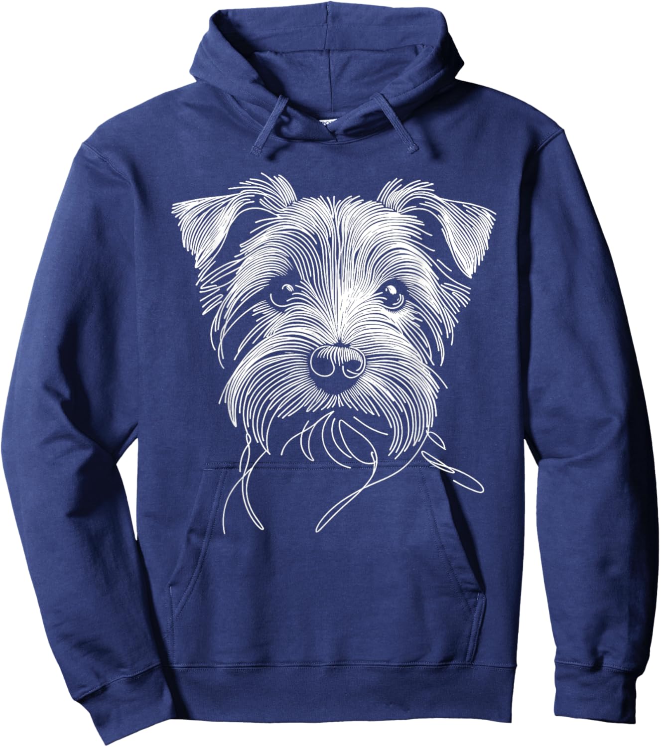 Line Art Norfolk Terrier Terriers Hoodie - Hoodie | Navy