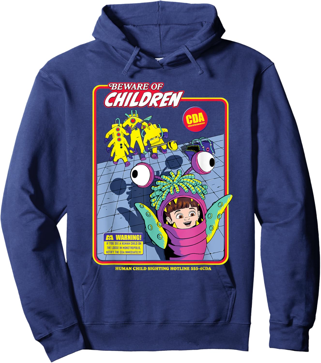 Disney and Pixar’s Monsters, Inc. CDA Beware of Children Hoodie - Hoodie | Navy