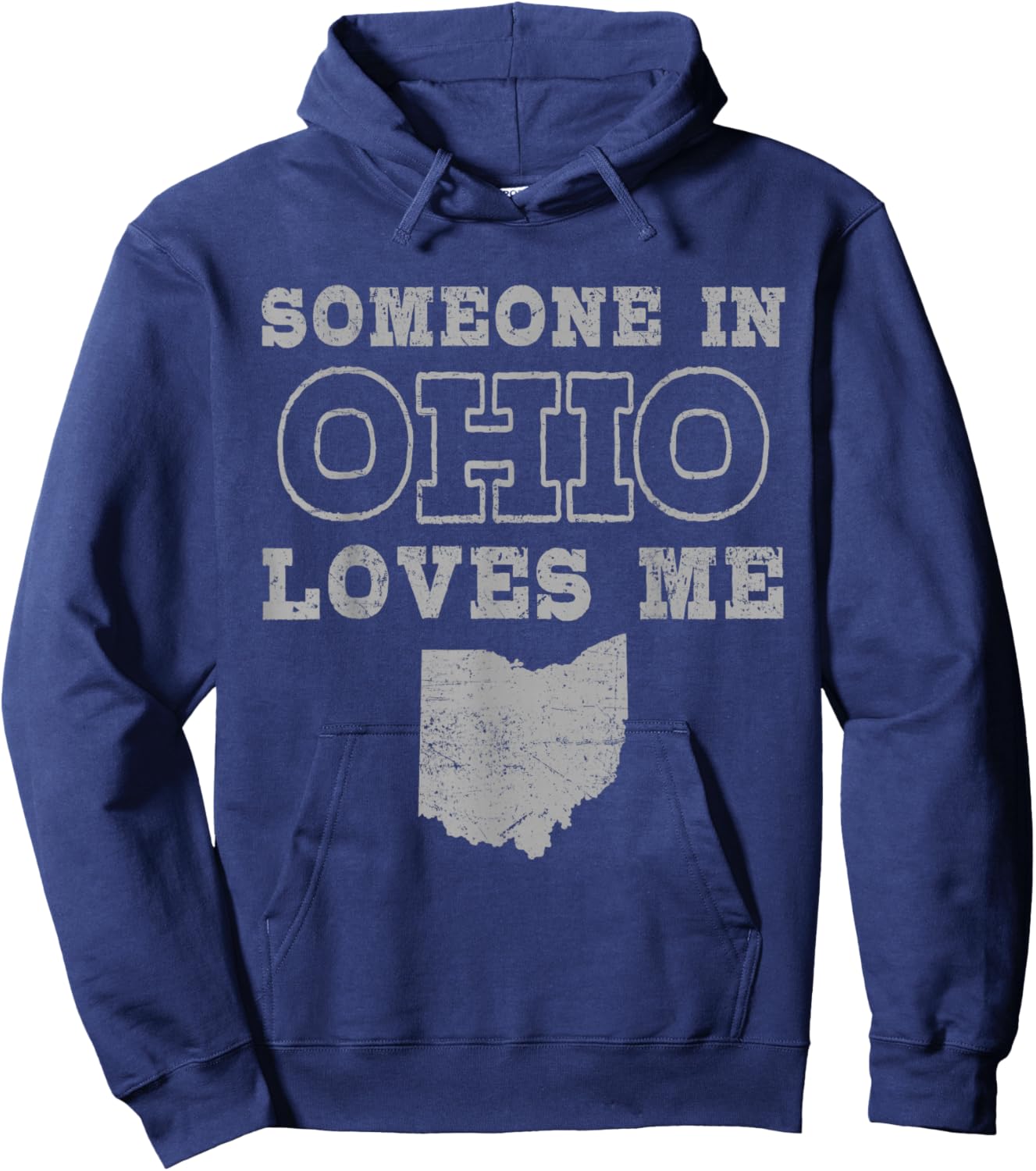 Someone In Ohio Loves Me Vintage US State Hoodie - Hoodie | Navy