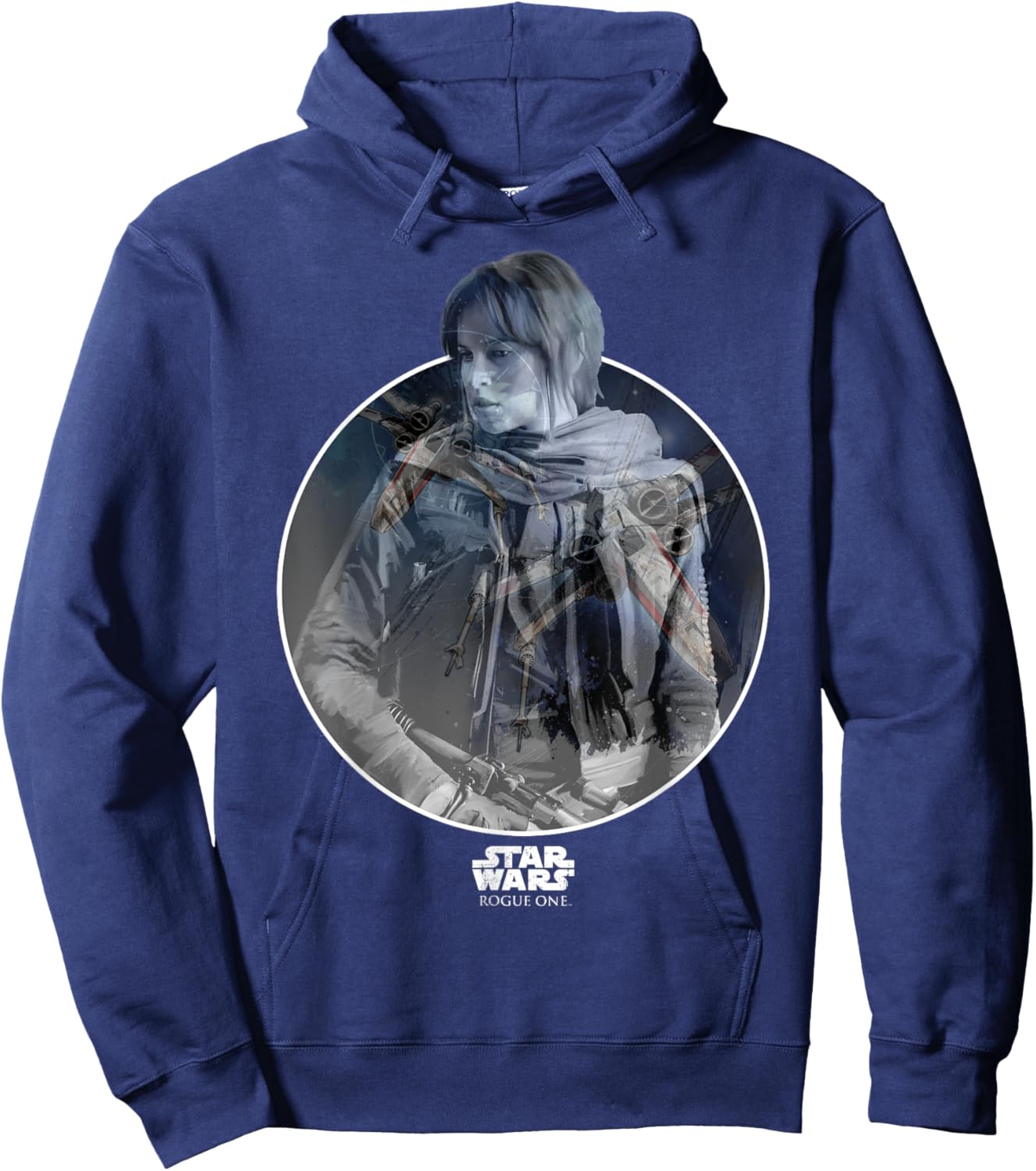 Star Wars Rogue One Jyn Erso X-Wing Hoodie - Hoodie | Navy