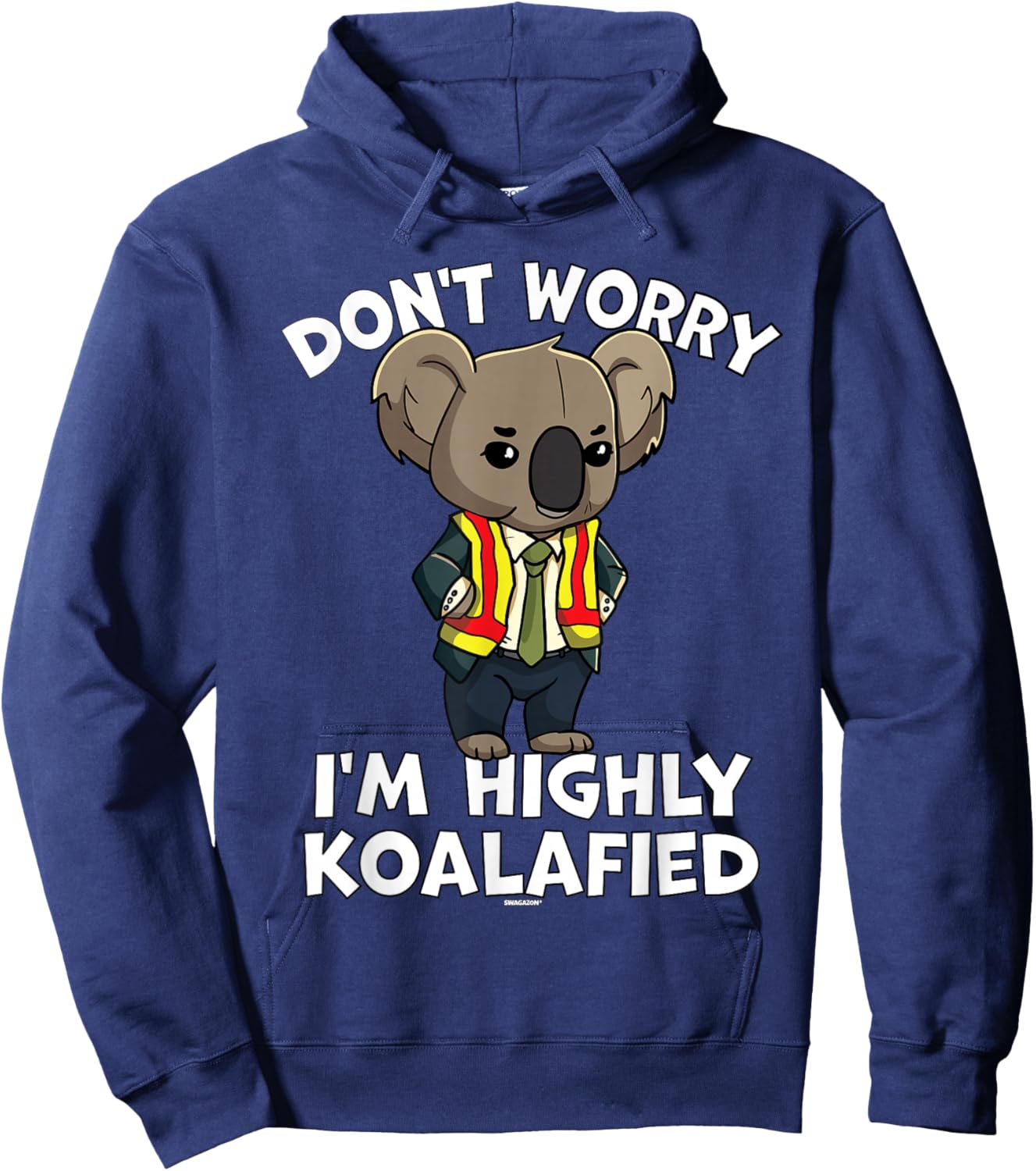 AM Leadership Coworker Swagazon Associate Koala Koalafied Hoodie - Hoodie | Navy