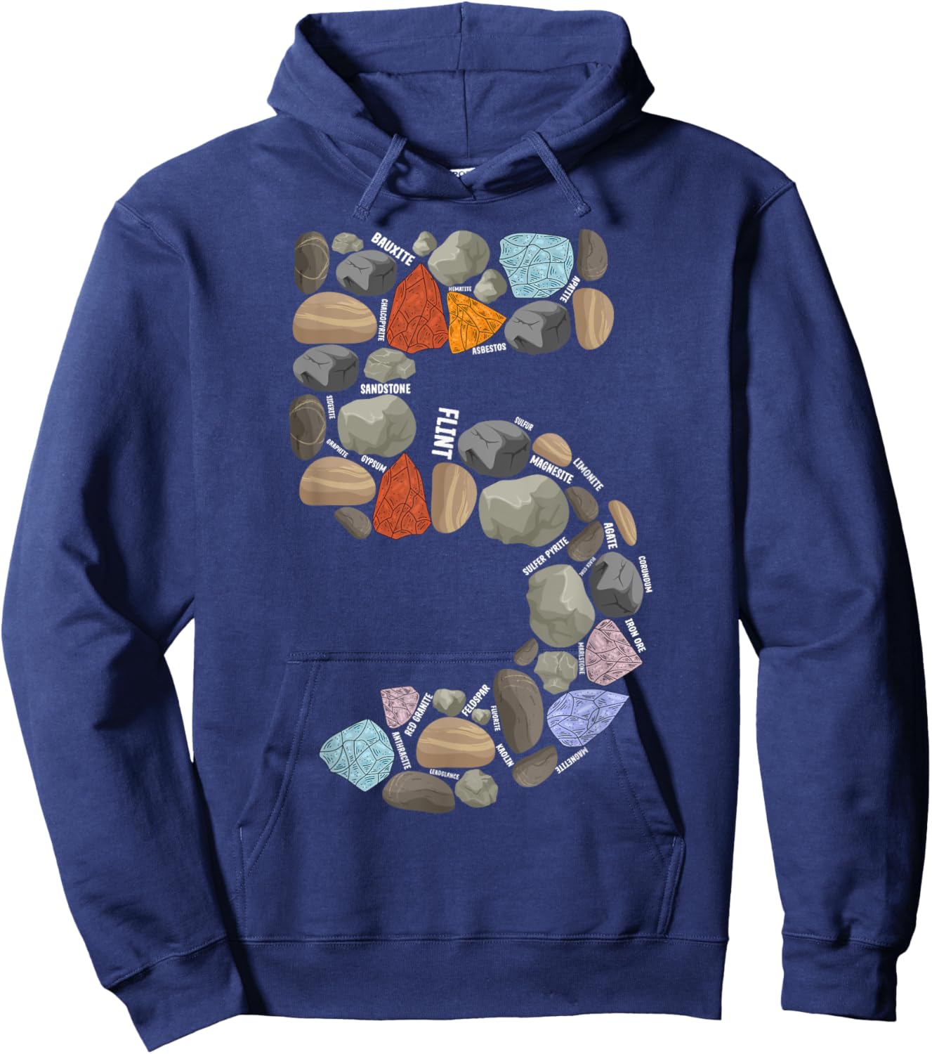 Geology Rocks 5 Years Old 5th Birthday Rock Collecting Hoodie - Hoodie | Navy