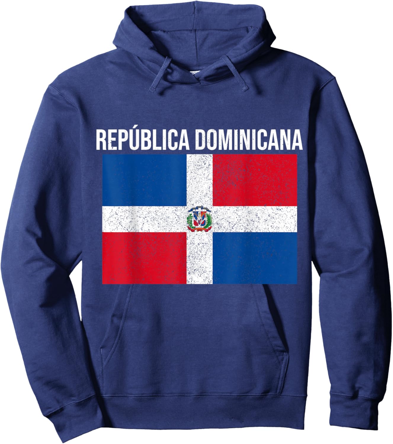 Republica Dominicana Dominican Republic Pride Flag Vintage Hoodie - Hoodie | Navy