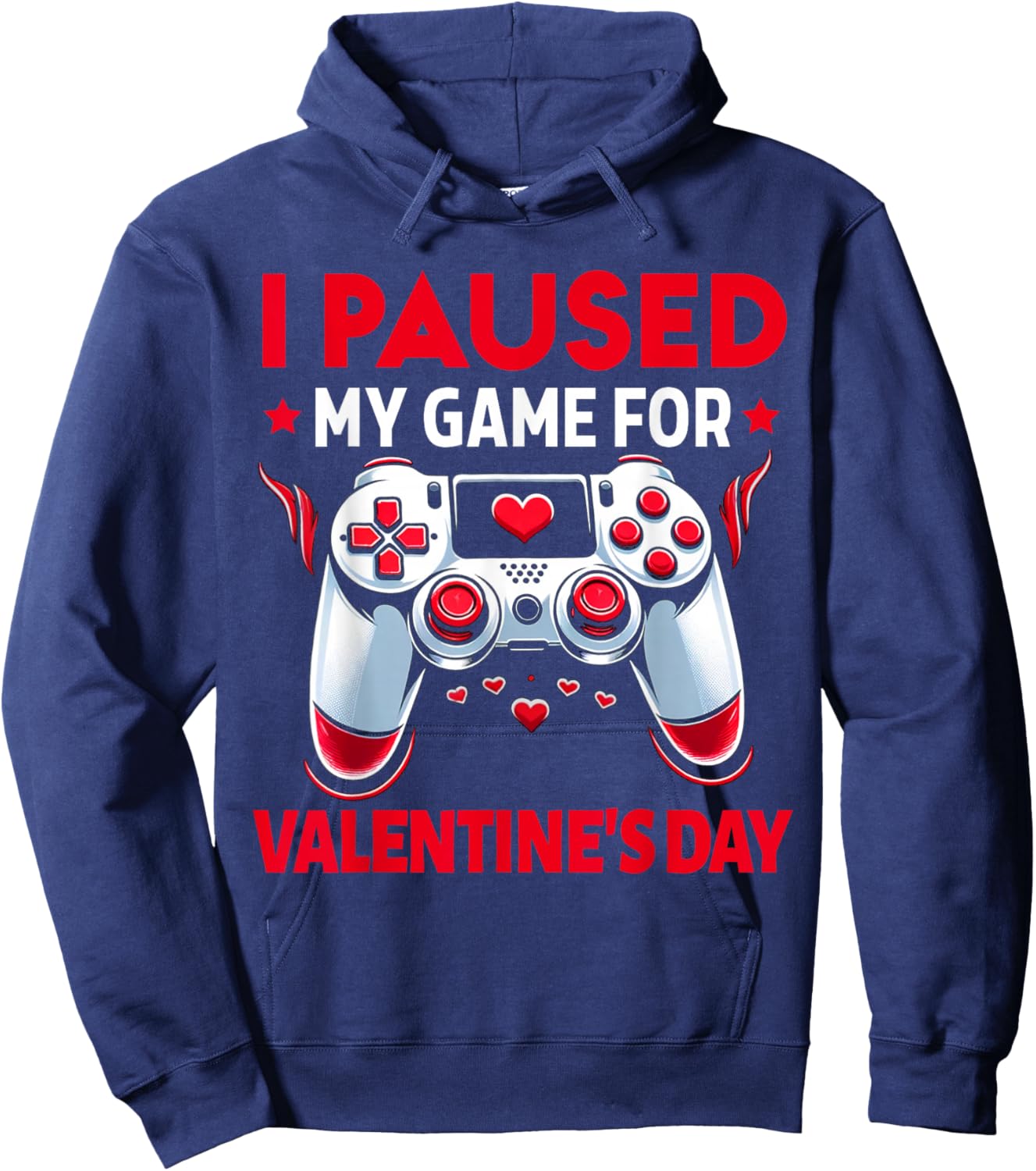 Valentines Day Gamer Valentines Day Gaming Men Boys Kids Hoodie - Hoodie | Navy