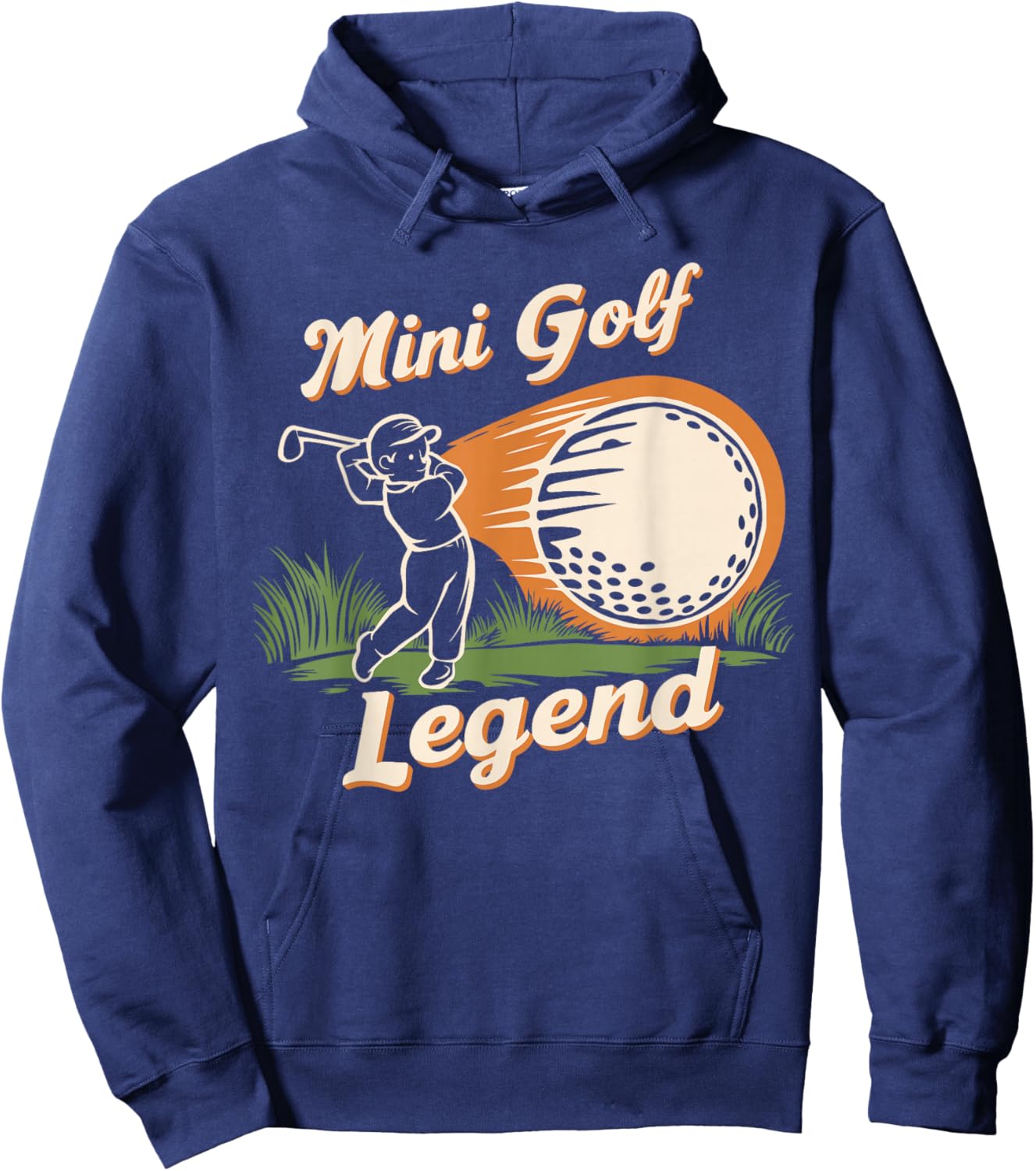 Mini Golf Legend Funny Mini Golf Champion Vintage Kids Hoodie - Hoodie | Navy