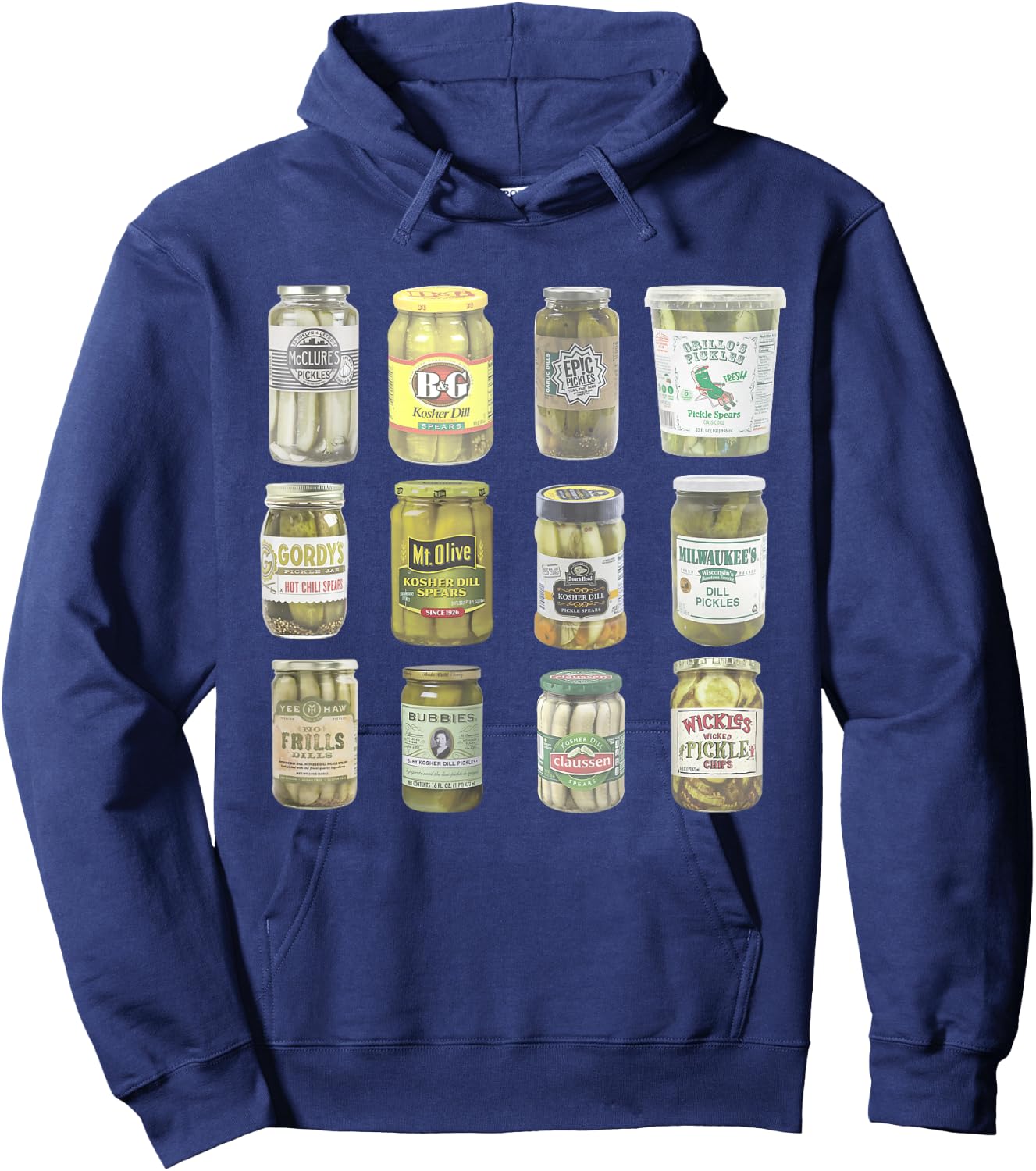 Vintage Canned Pickles Lovers Hoodie - Hoodie | Navy