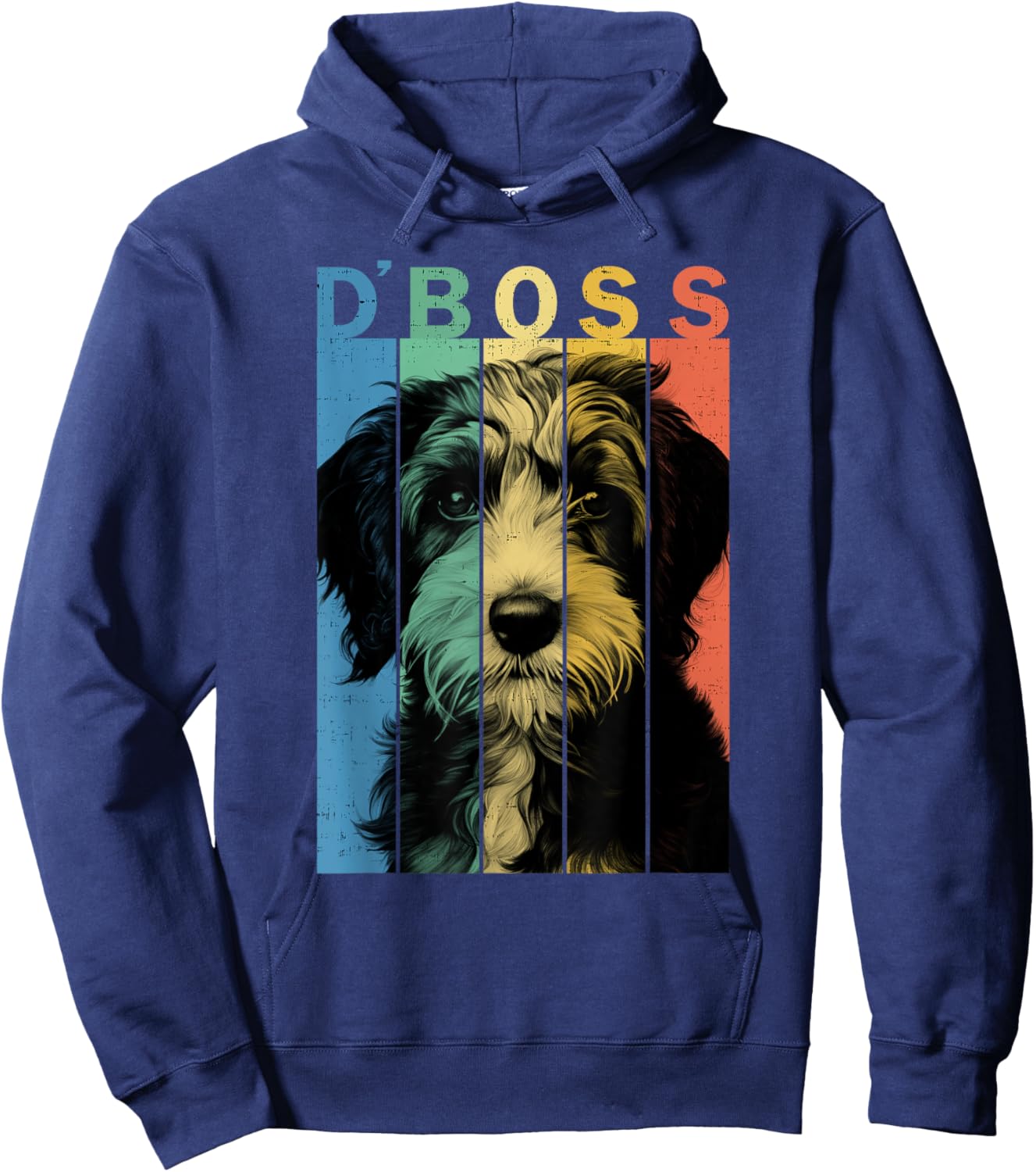 The Funny Bordoodle Boss Mom Dad Dog Lover Hoodie - Hoodie | Navy
