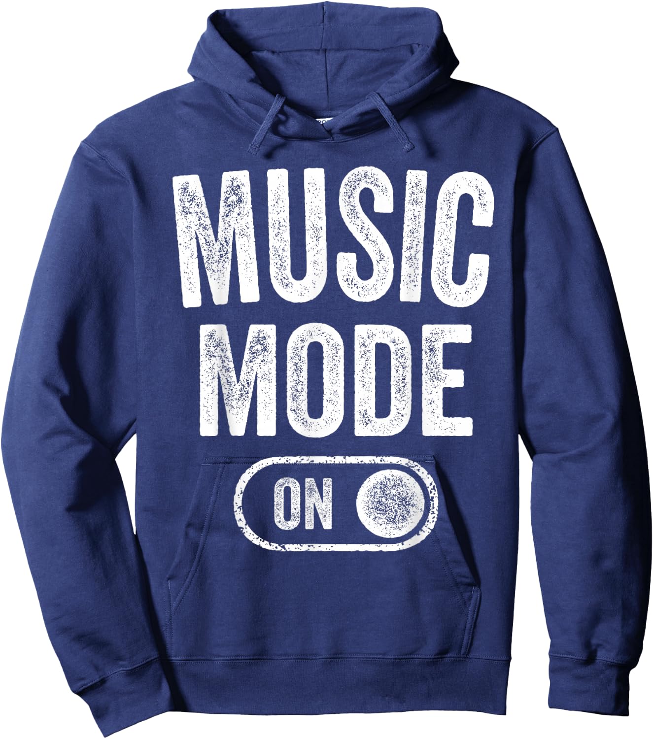 Music Mode On Funny Singer Musician Gift Composer Producer Hoodie - Hoodie | Navy