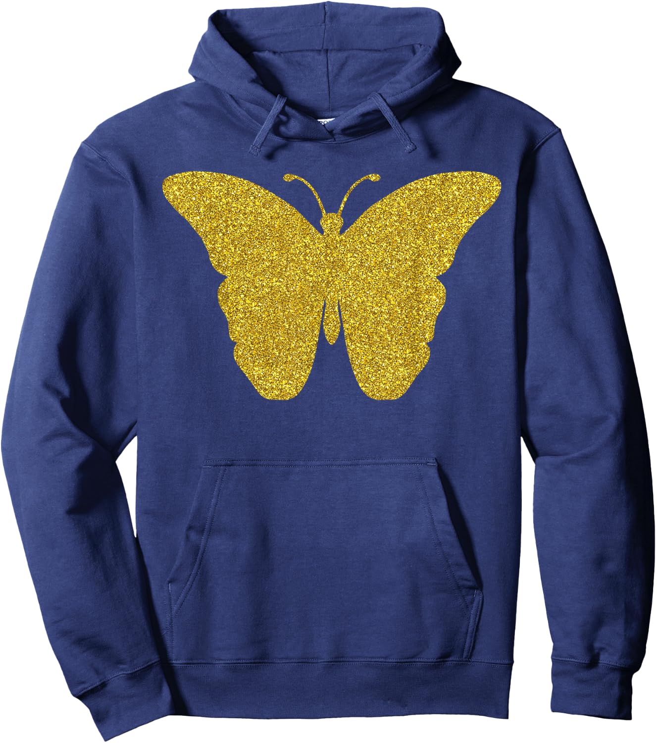 Butterfly Golden Insect Animal Gift Girls Hoodie - Hoodie | Navy