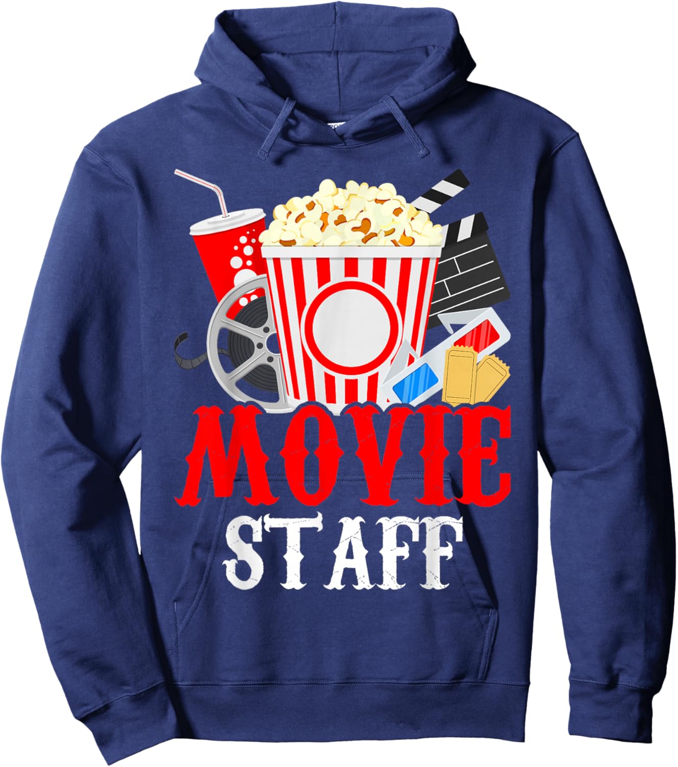 Movie Party Movie Night Movie Birthday Hoodie - Hoodie | Navy