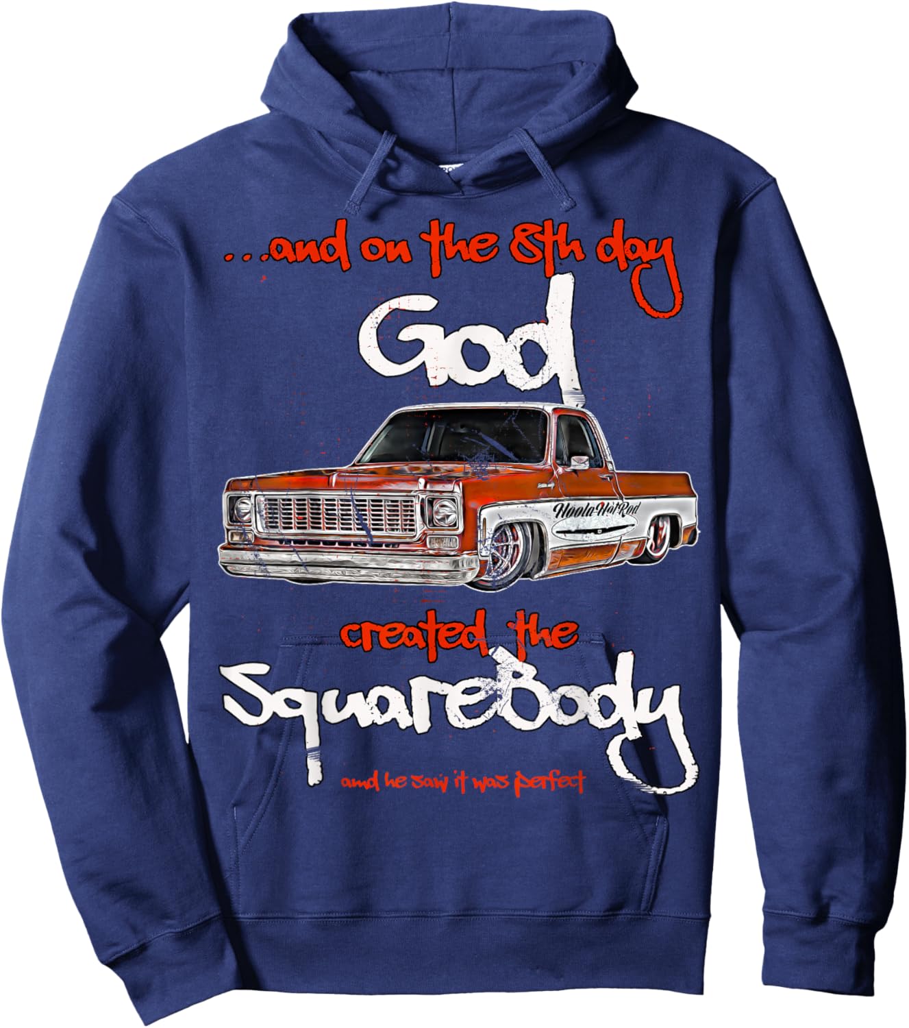 Jimmy,slammed,Squarebody Truck,Suburban,Blazer,Silverado,C10 Hoodie - Hoodie | Navy