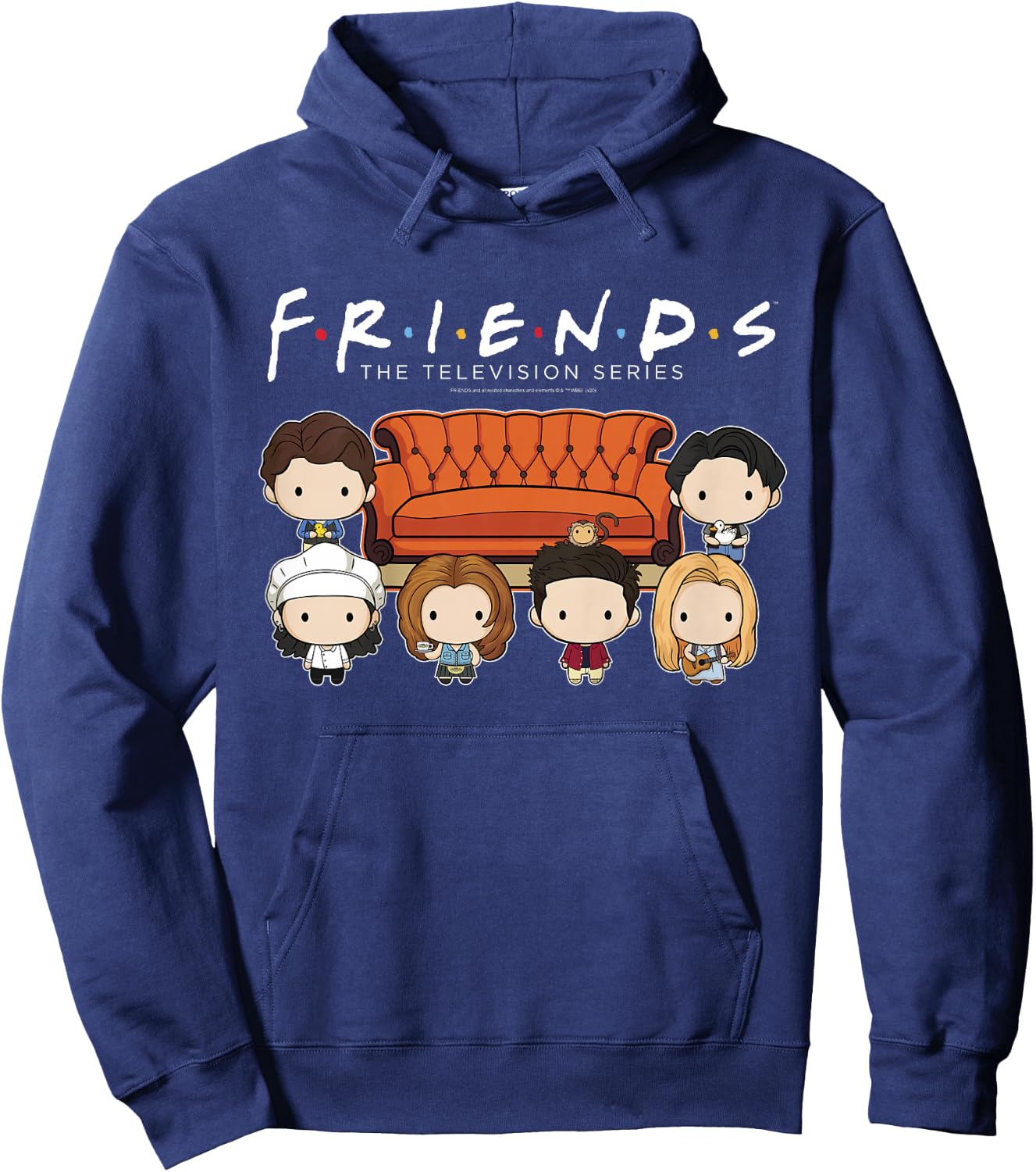 Kids Friends Chibi Couch Crew Hoodie - Hoodie | Navy