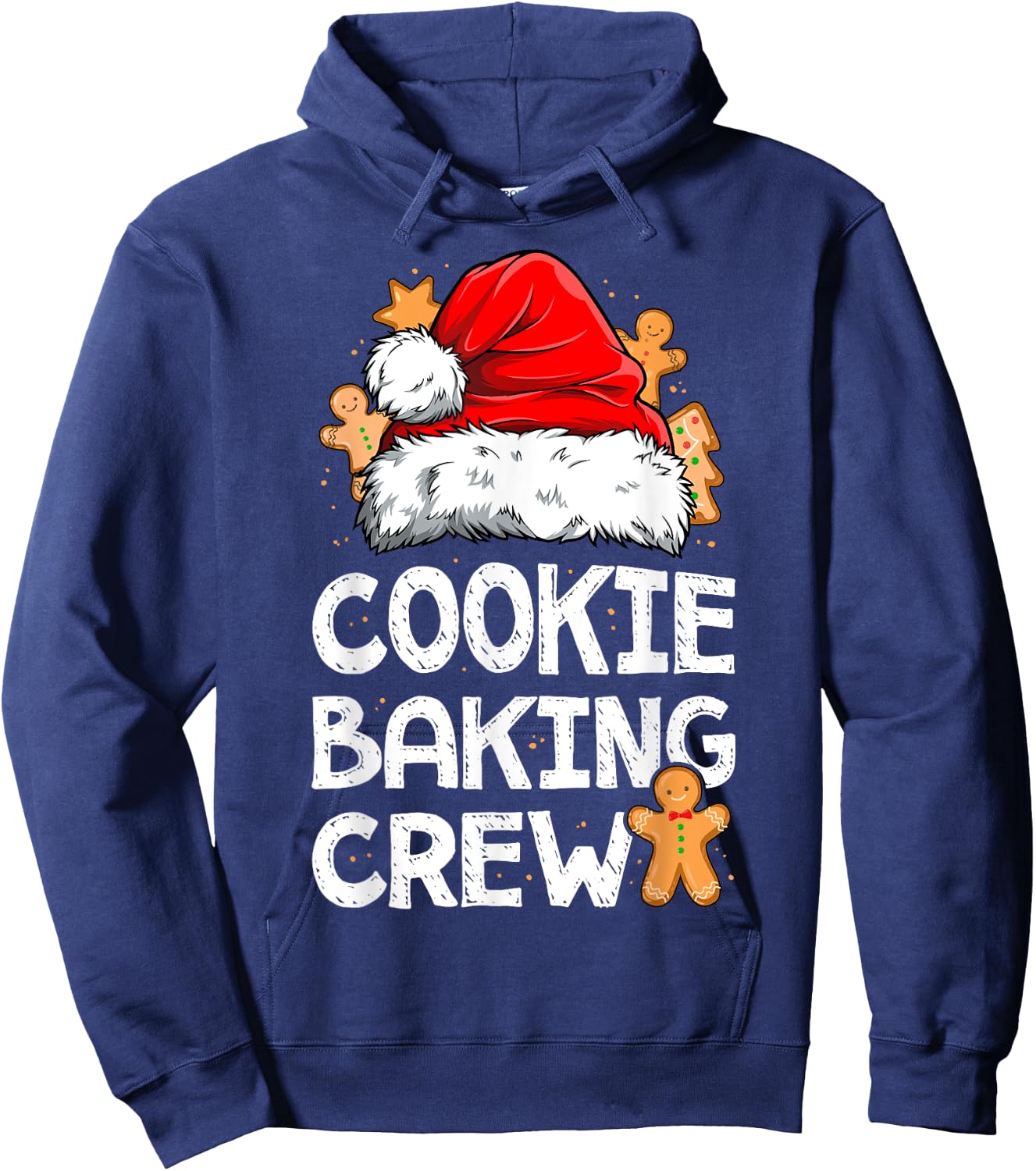 Cookie Baking Crew Christmas Santa Family Gingerbread Team Hoodie - Hoodie | Navy