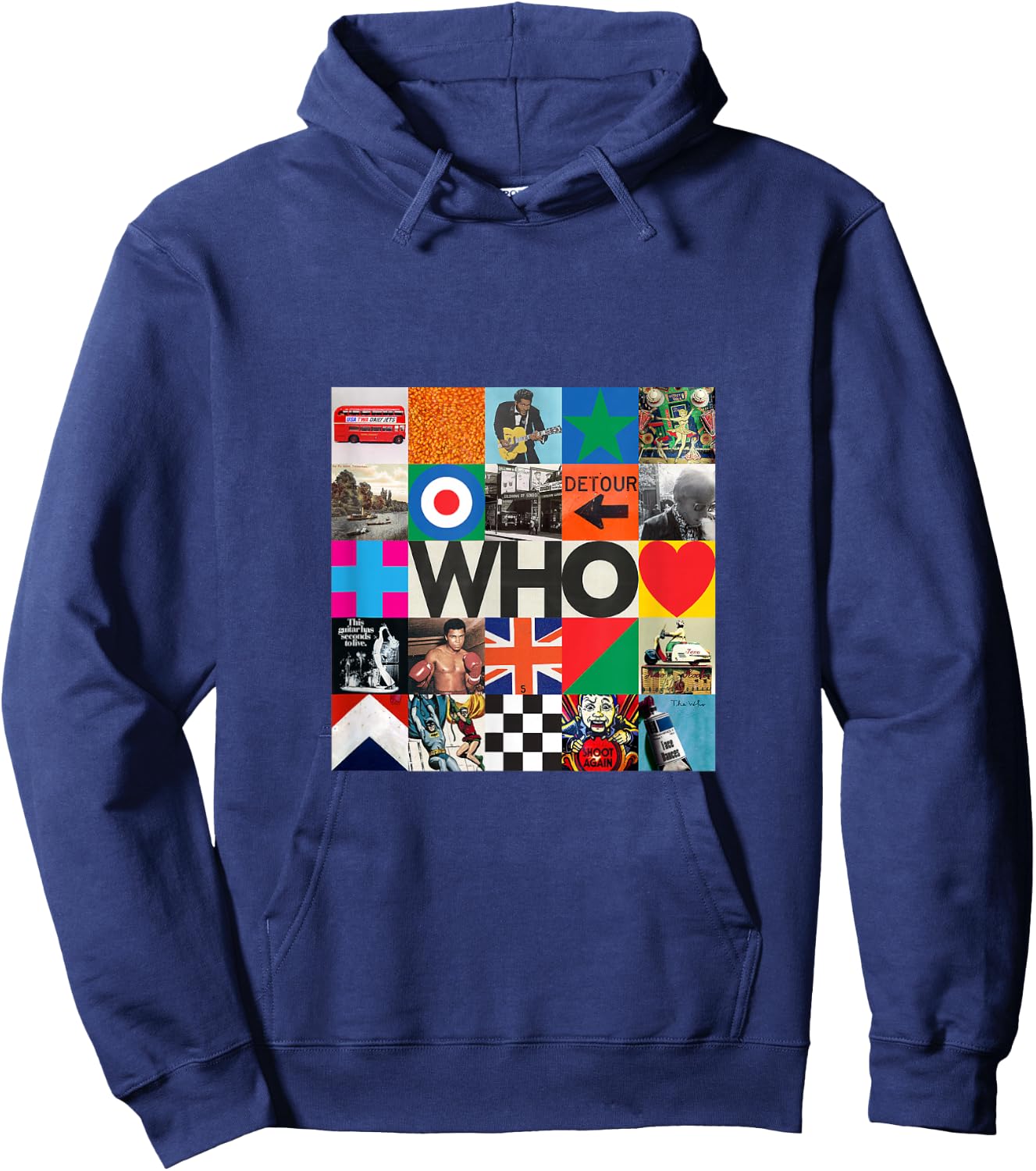 The Who Official 2019 Who Album Cover Hoodie - Hoodie | Navy