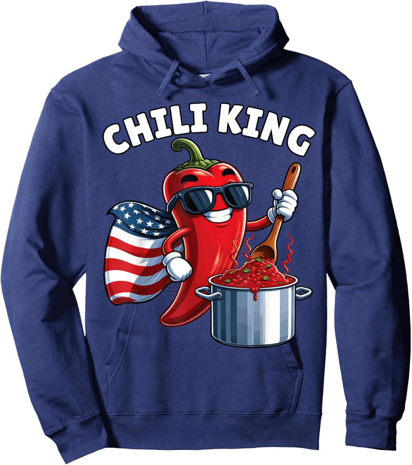 Chili Cook Off, Chili King, Chili Cookoff, Chili Cookout Hoodie - Hoodie | Navy