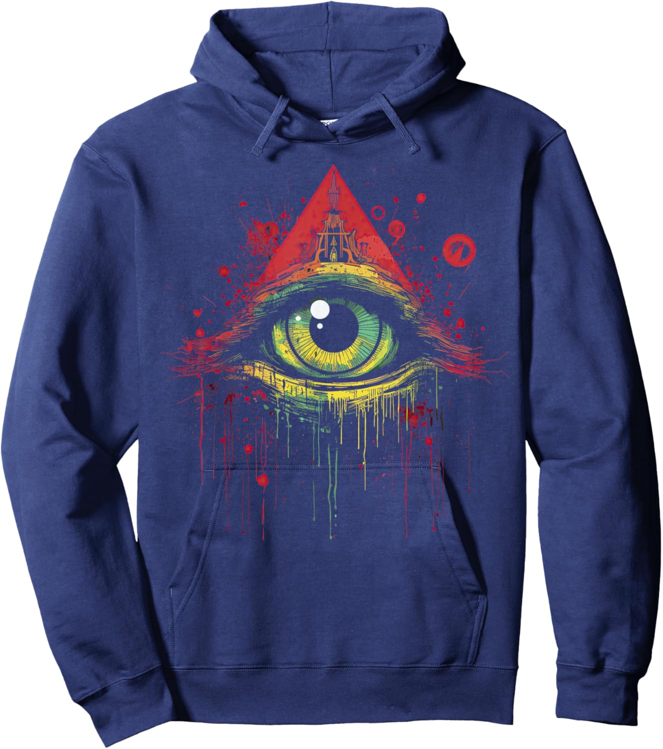 Witchcraft Third Eyeball Goth Eye Spiritual Enlightenment Hoodie - Hoodie | Navy