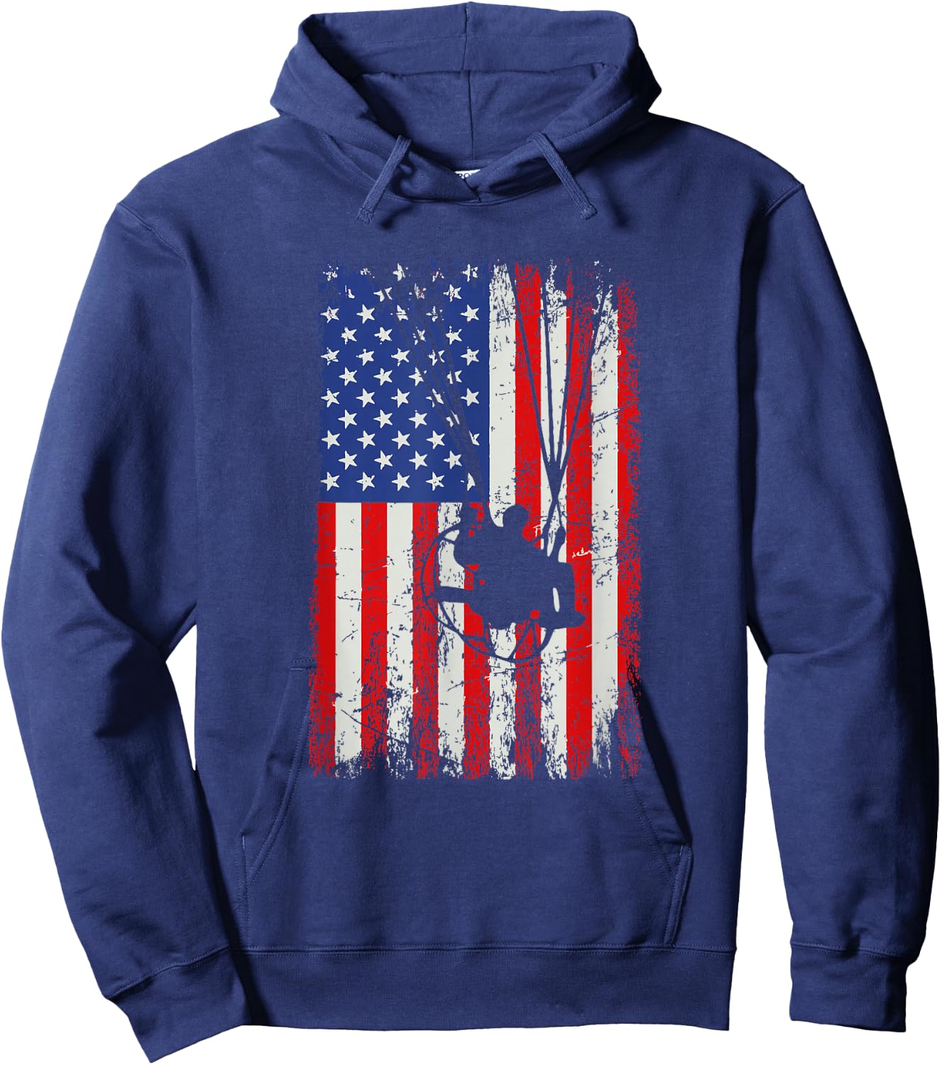 paramotor American Flag, paramotor Hoodie - Hoodie | Navy