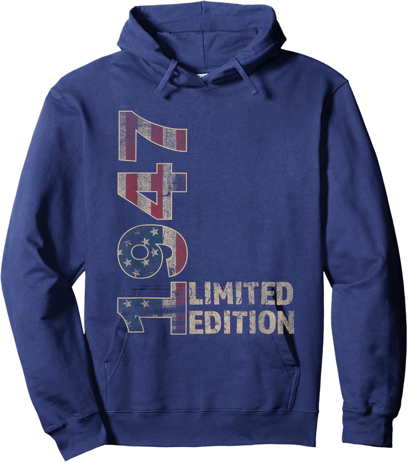 78th Birthday Gift men Vintage born 1947 turning 78 Year Old Hoodie - Hoodie | Navy