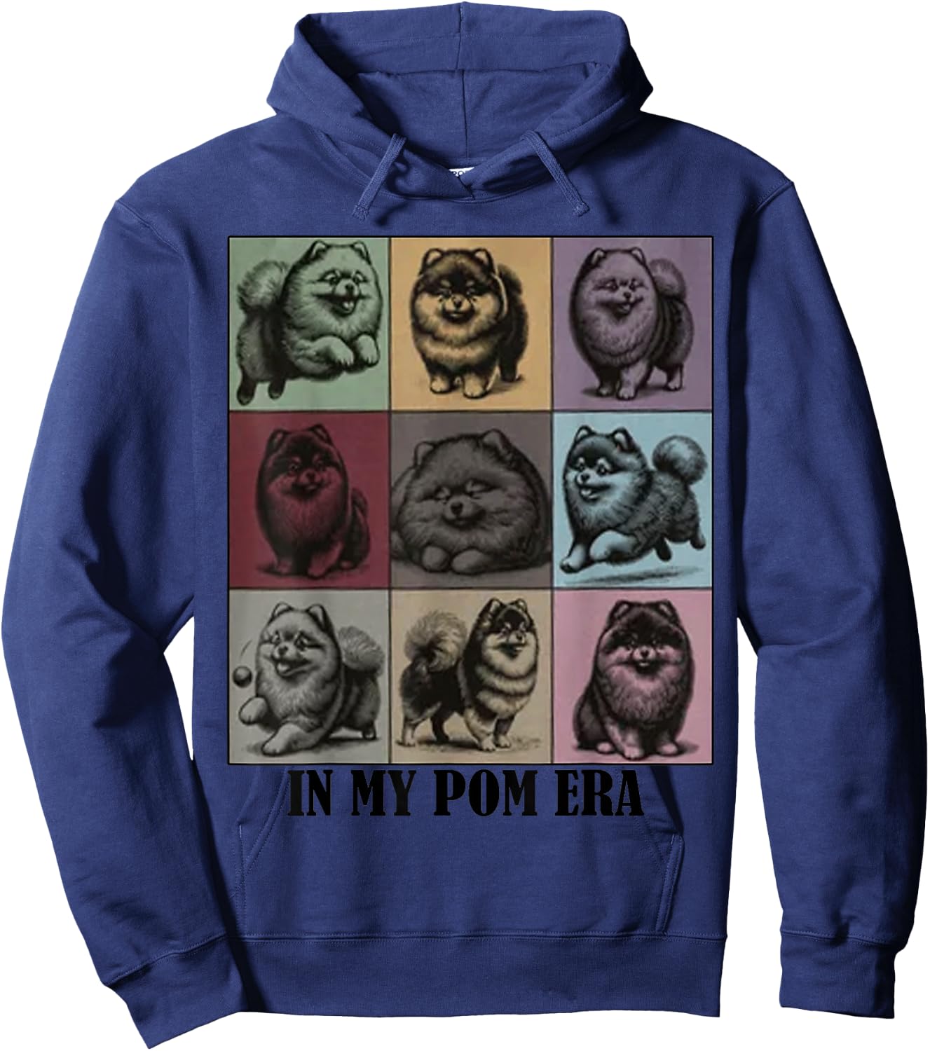 funny Pomeranian Quote In My Pomeranian Pom Era Cool Dog Mom Men Women Hoodie - Hoodie | Navy