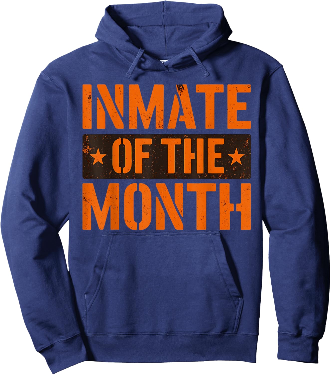 Inmate of The Month Outfit Men Women Kids Prisoner Costume Hoodie - Hoodie | Navy