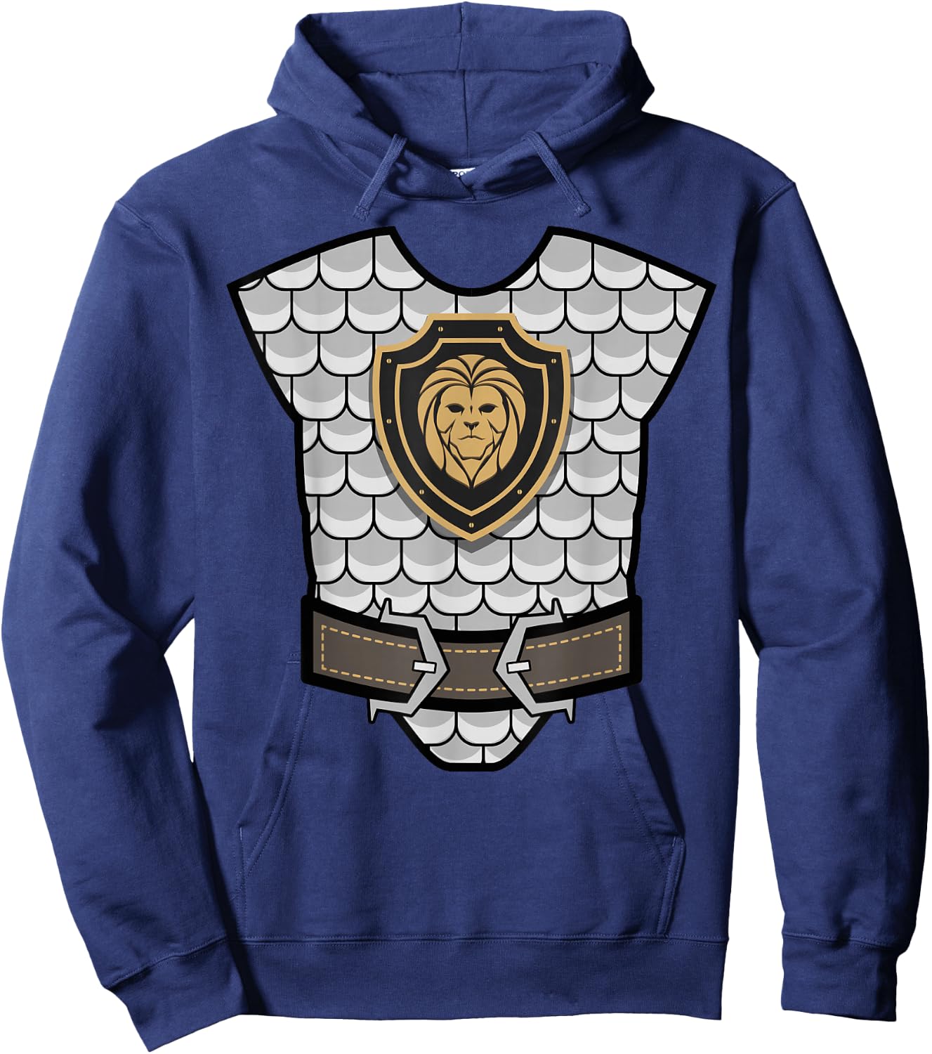 Medieval Knight Costume - Halloween Armor Hoodie - Hoodie | Navy