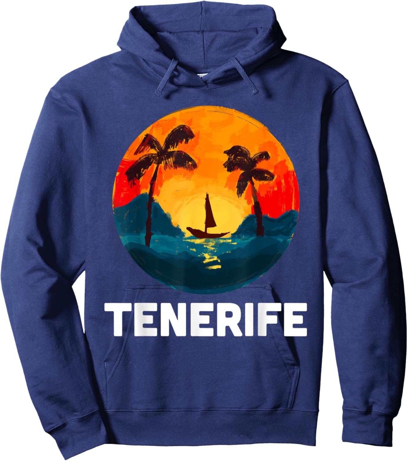 Tenerife Spain Europe Souvenir Vacation trip Hoodie - Hoodie | Navy