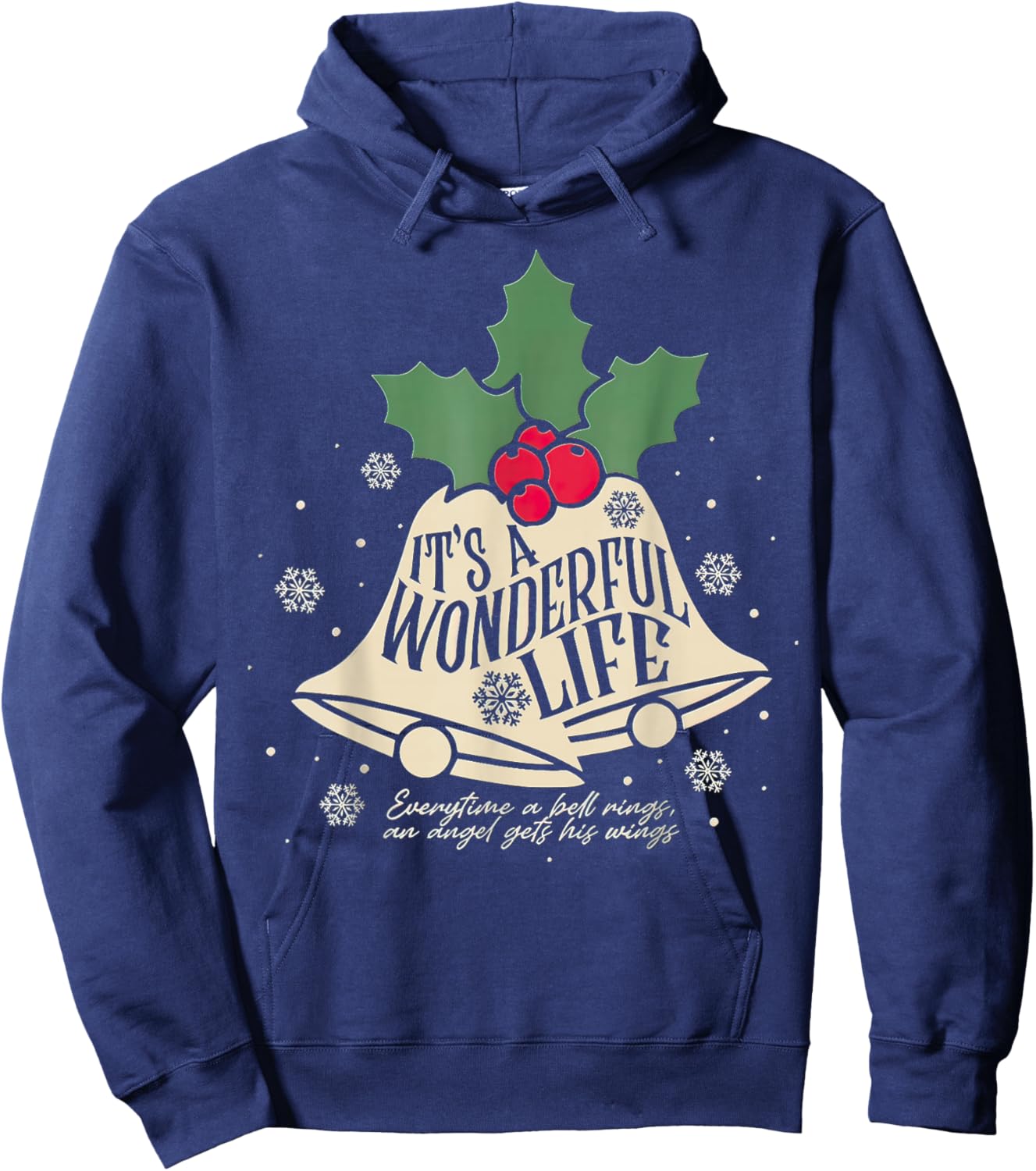 It's a Wonderful Life Everytime A Bell Rings Christmas Movie Hoodie - Hoodie | Navy